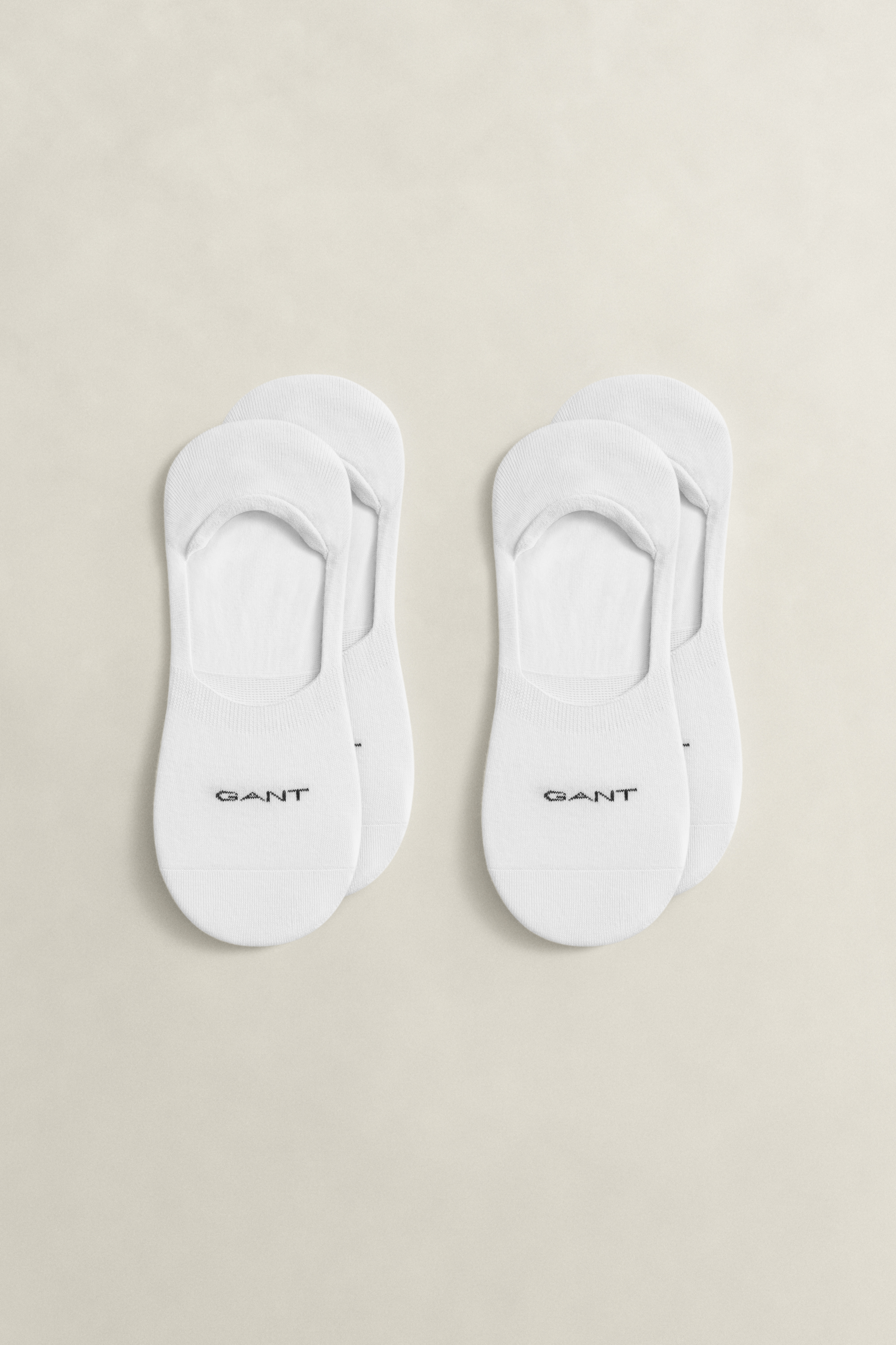 Gant Men's White 2-Pack Invisible Socks (40-42)