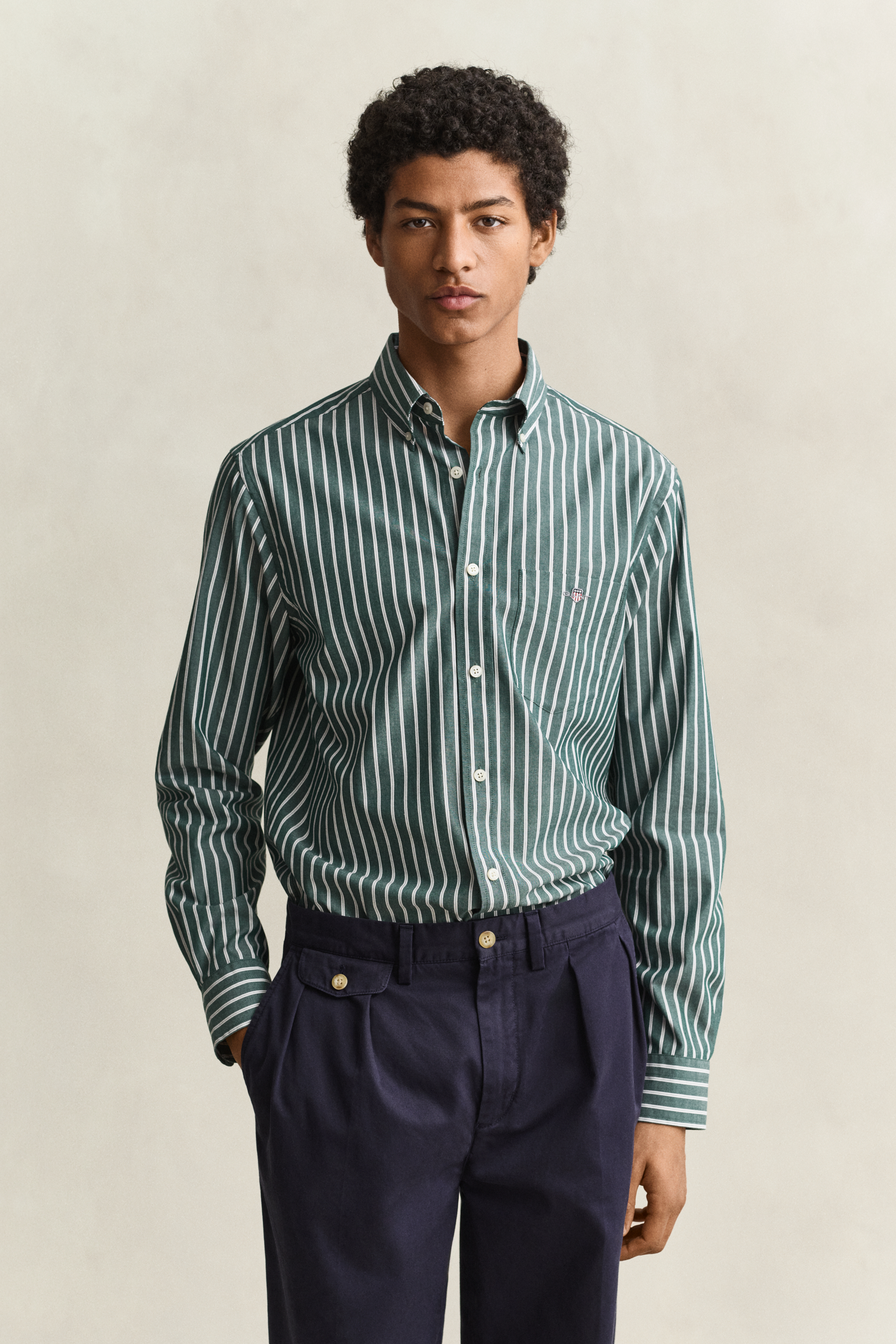 Gant Men's Vert Long-Sleeved Poplin Shirt - Image 2