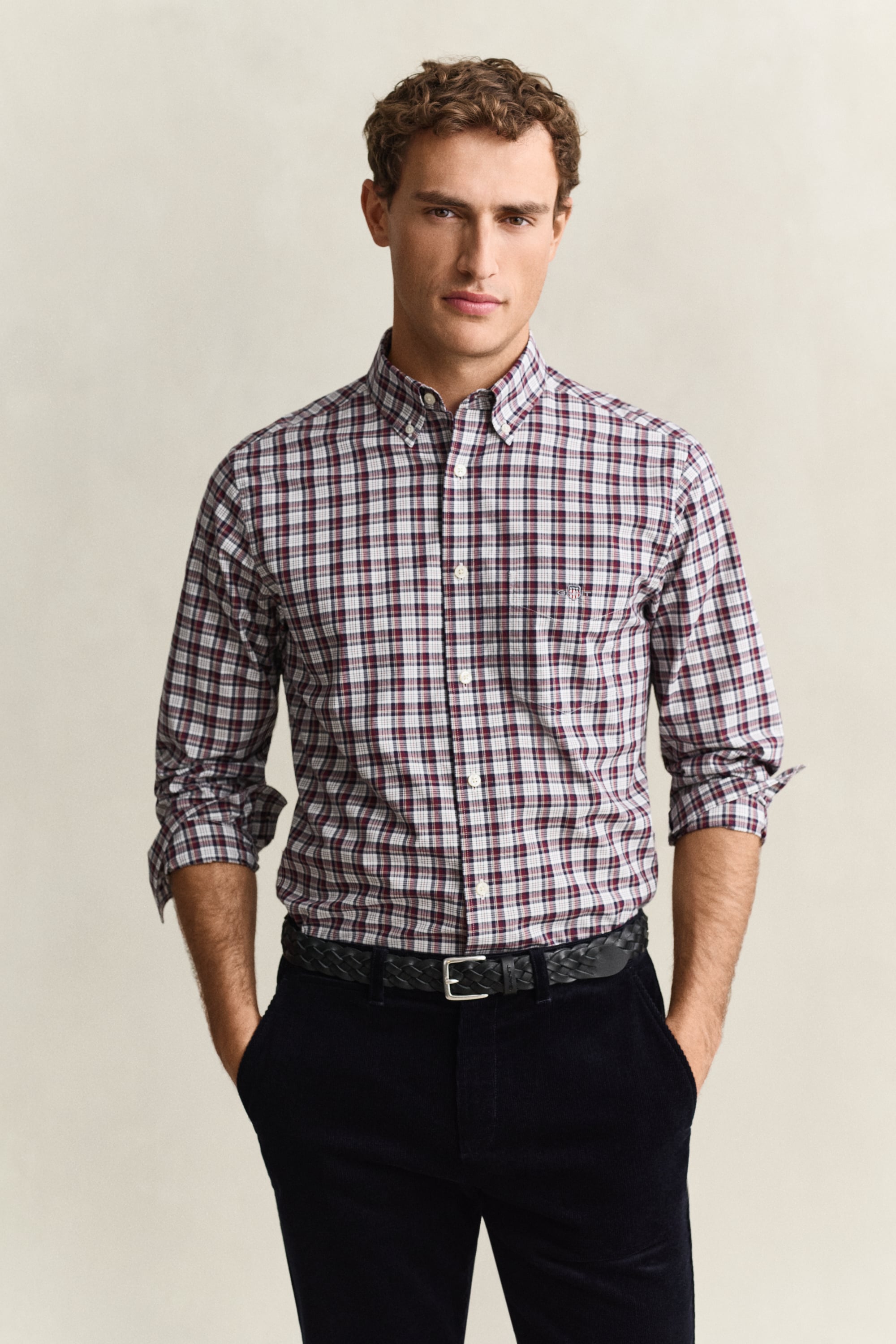 Gant Men's Rouge Long-Sleeved Poplin Shirt - Image 2