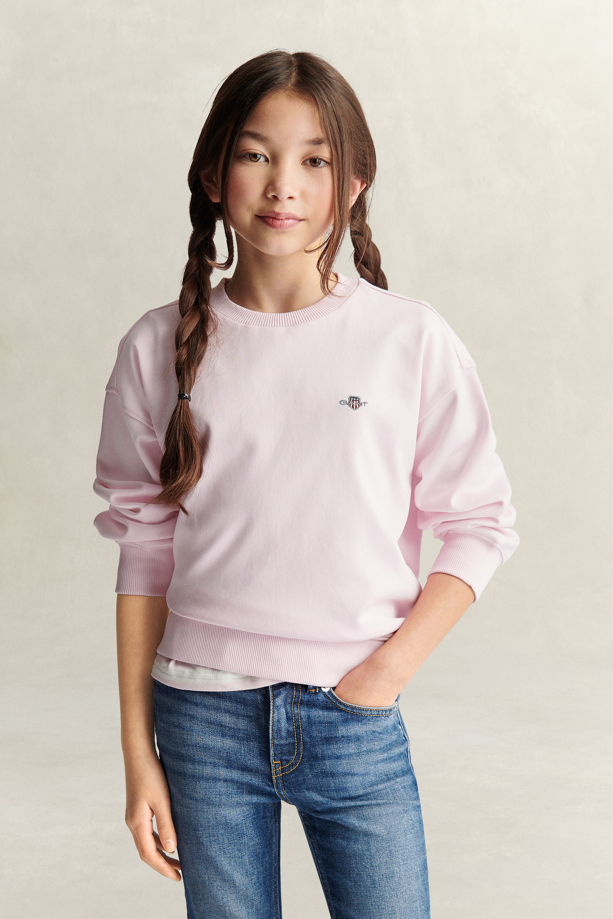Gant Women's Pink Teens Teen Girls Sweatshirt (122/128) Light