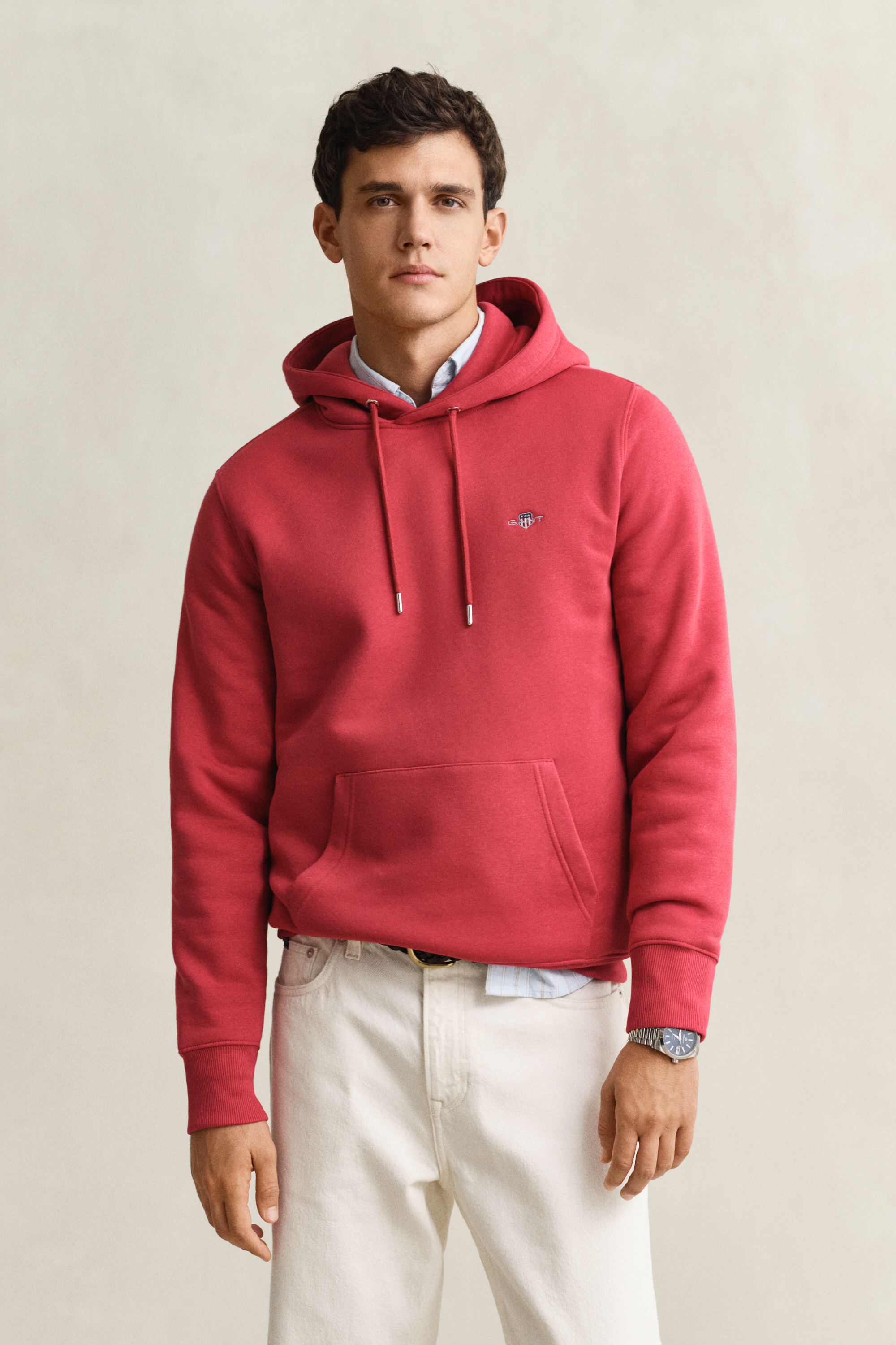 Gant Men's Rose Red Shield Hoodie (4Xl)