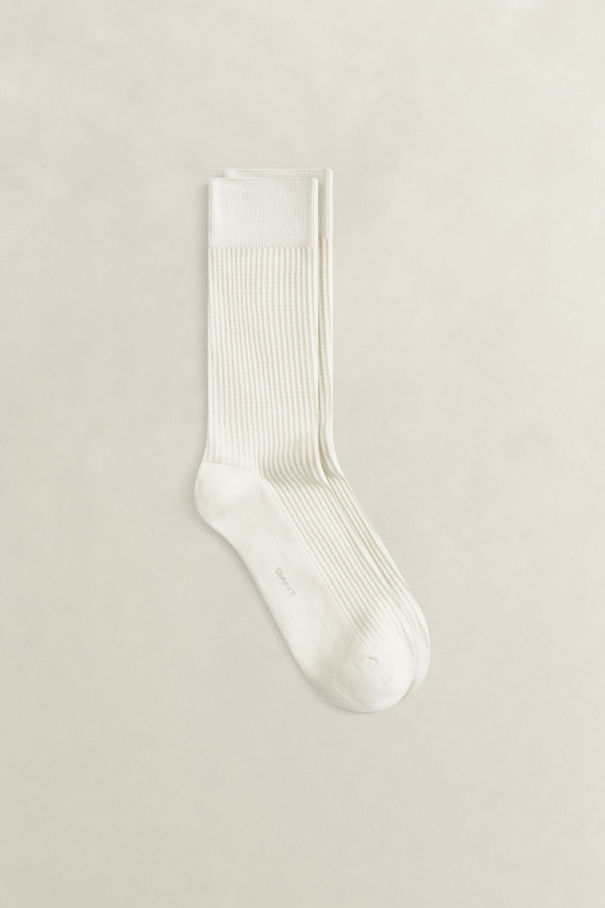 Gant Men's White Waffle Socks (43-45) Cream