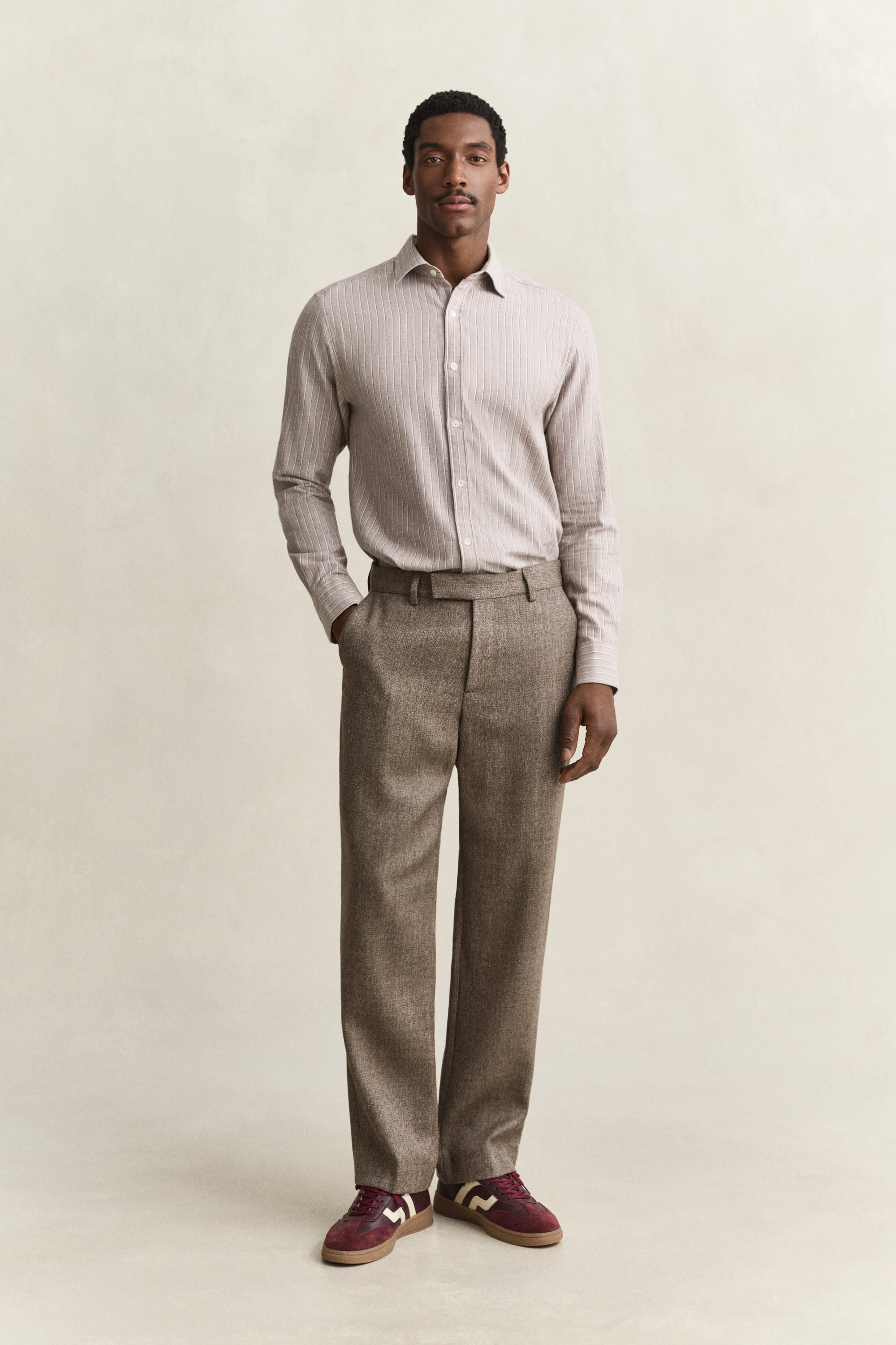 Mélange Wool Pants FADED