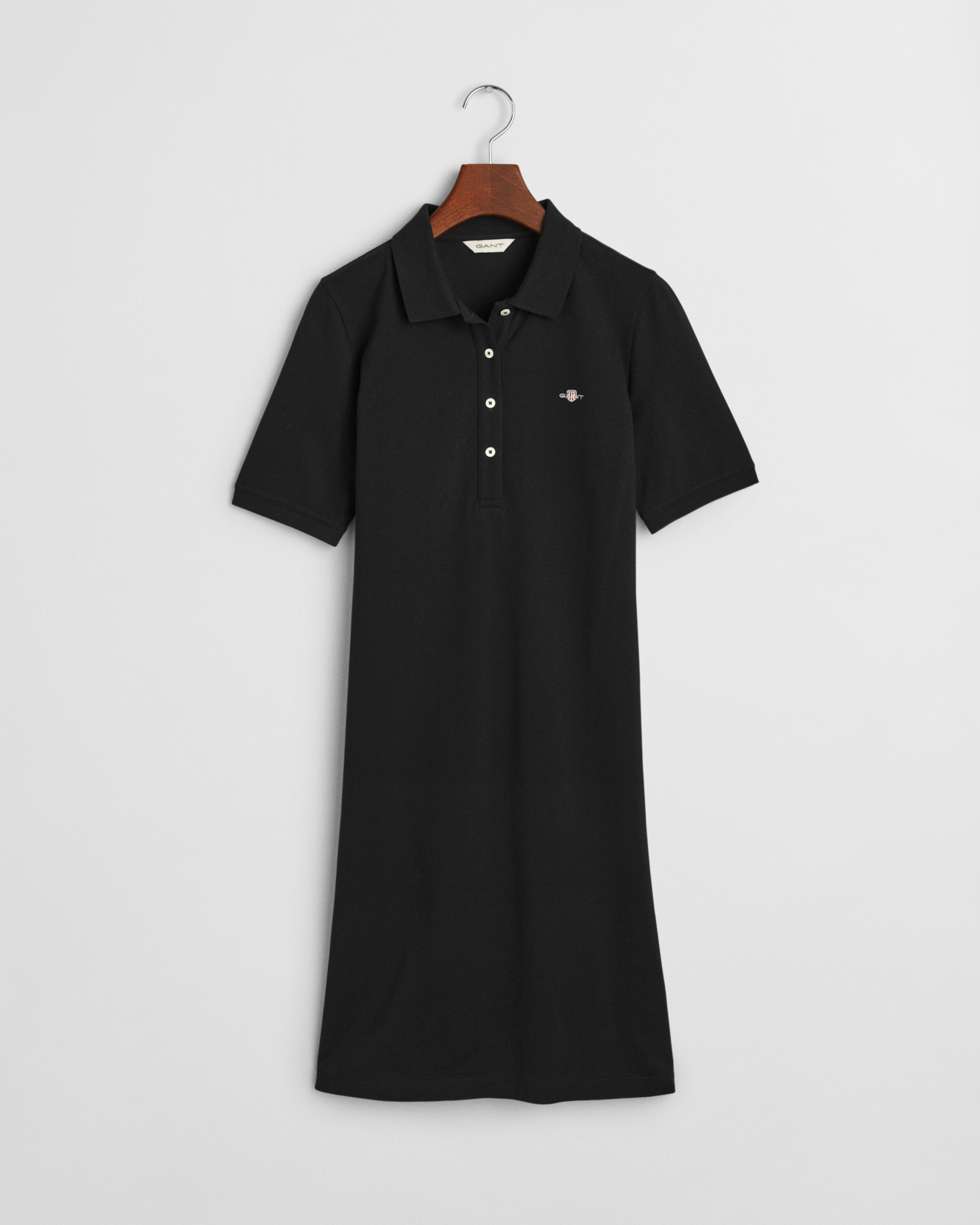 Gant Women's Black Shield Piqué Polo Dress ) Xxl