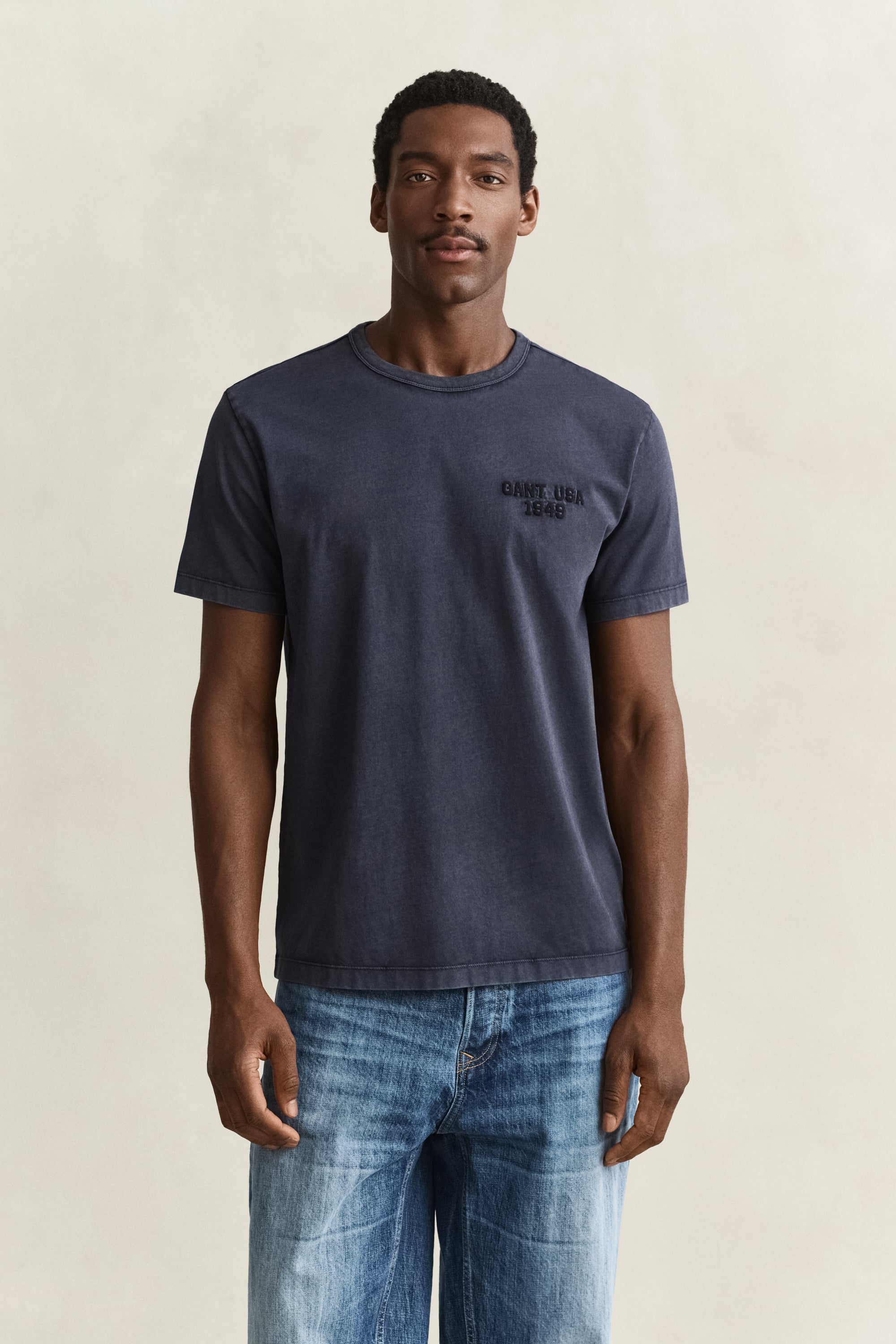 Gant Men's Navy Graphic T-Shirt (Xxxl) Evening Blue