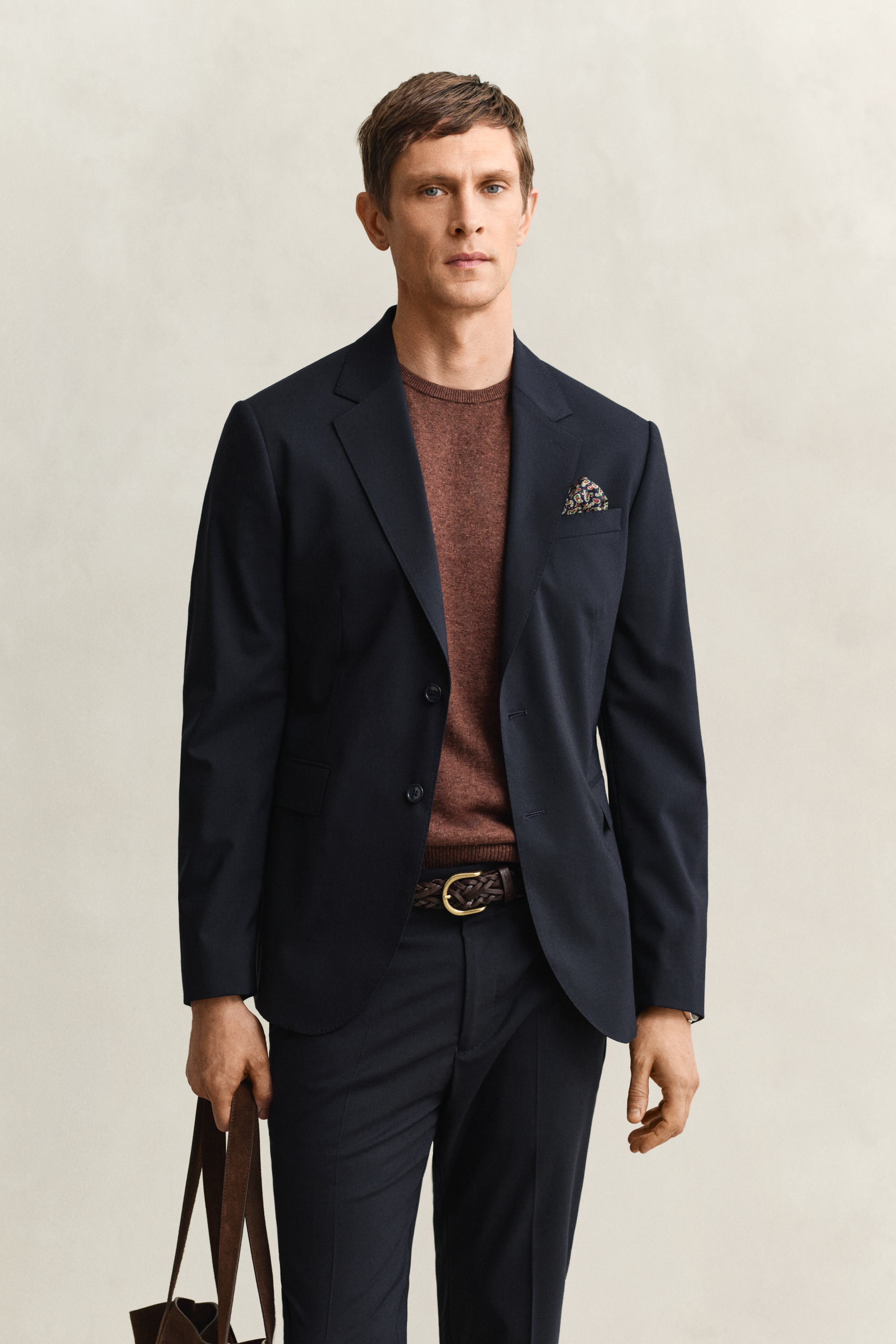 Gant Men's Navy Suit Jacket (56) Evening Blue