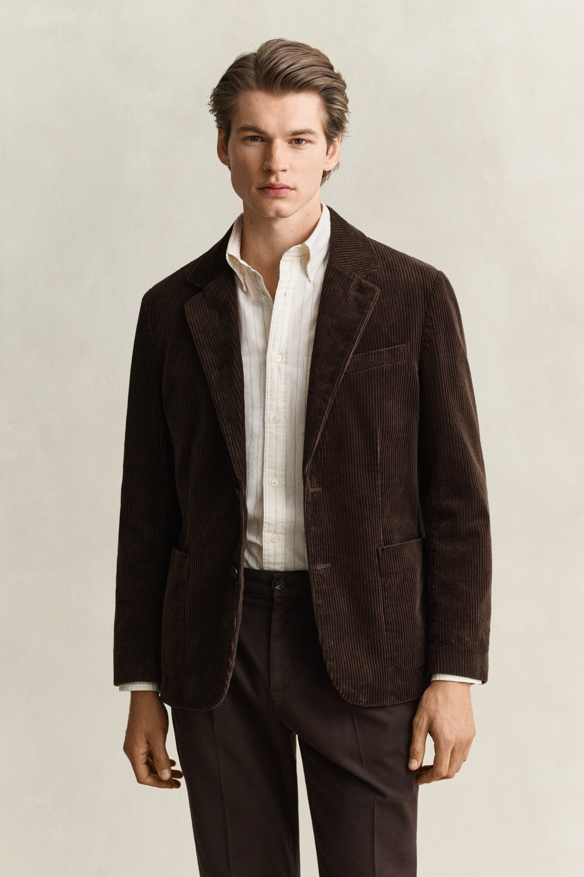 Gant Men's Marron Tracksuit Jacket Corduroy - Image 2