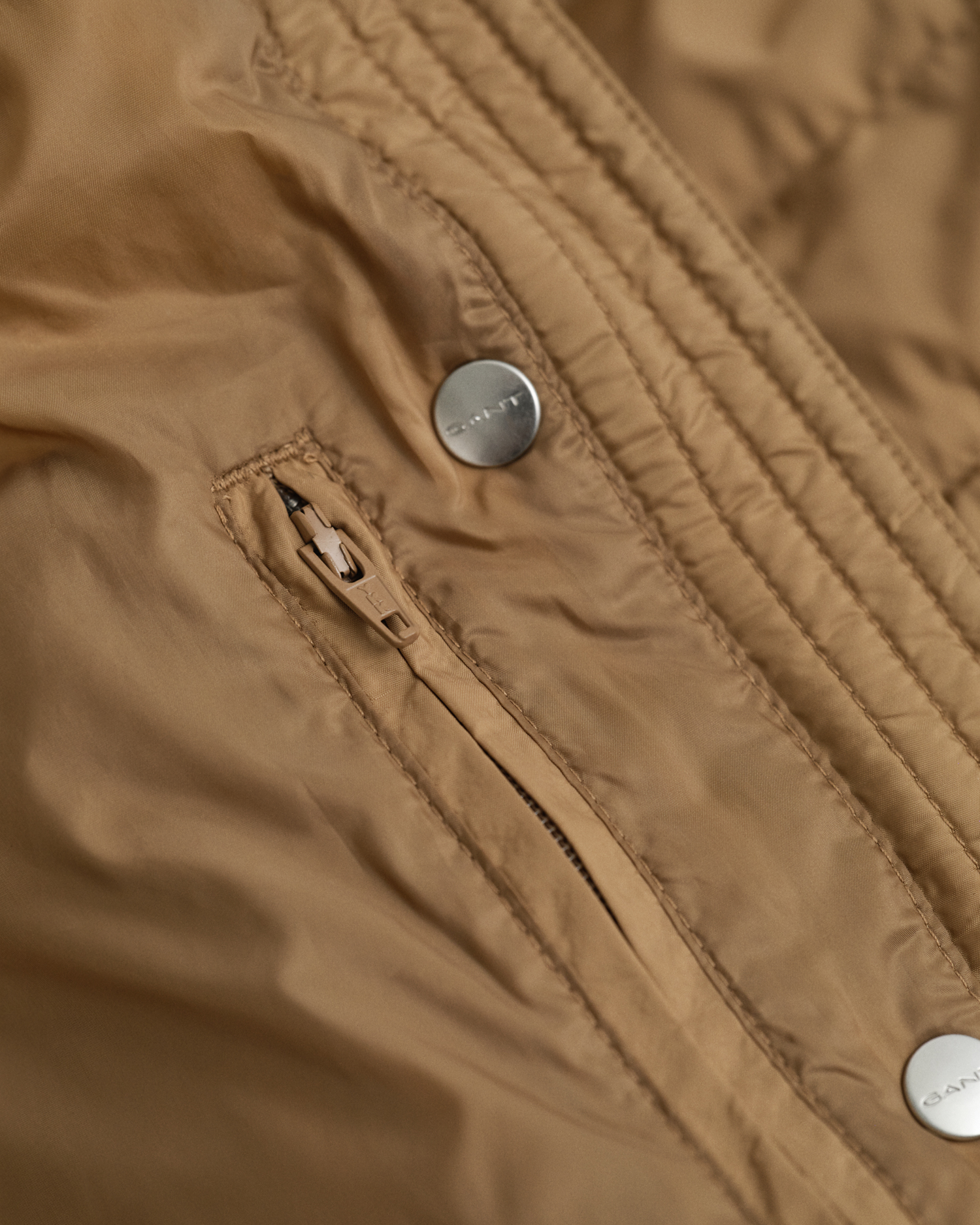 Gant Light Down Jacket In Brown