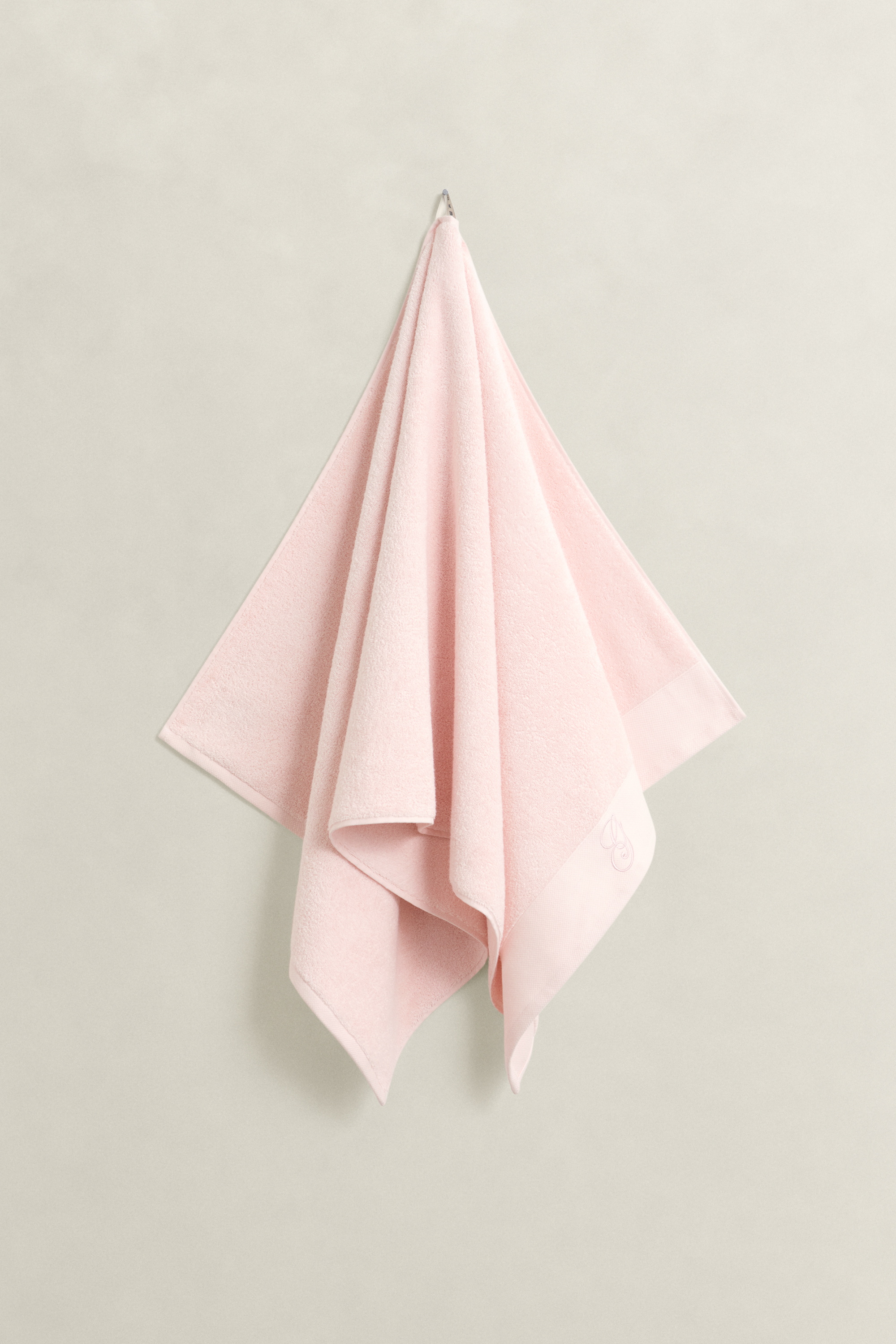 Gant Unisex Pink Embrace Home Decor Embroidered Towel 70X140 (70X140)