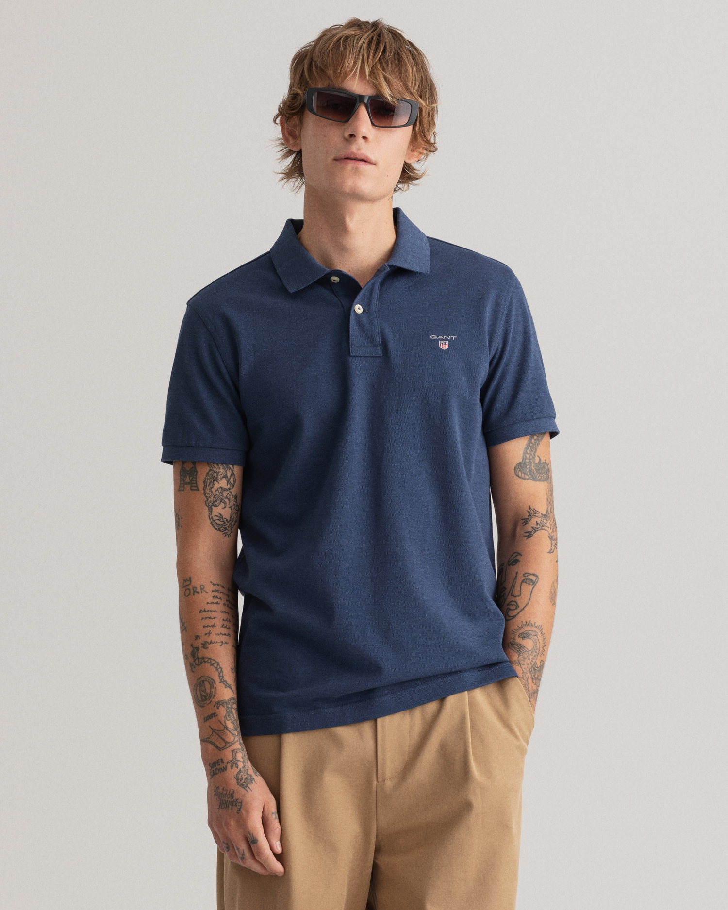 GANT Men Original Piqué Polo Shirt (S) Blue