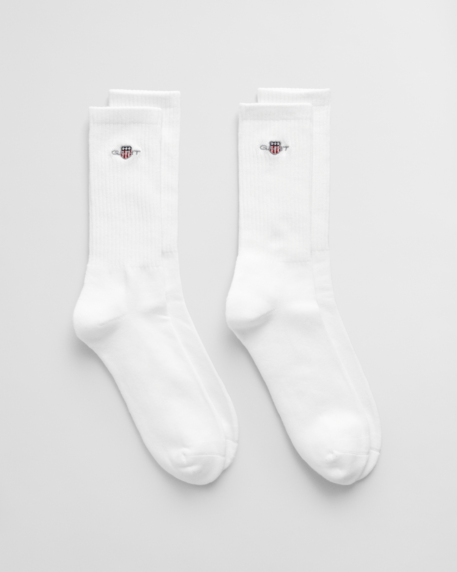 Gant Men's White 2-Pack Shield Sport Socks (40-42) Size 40-42