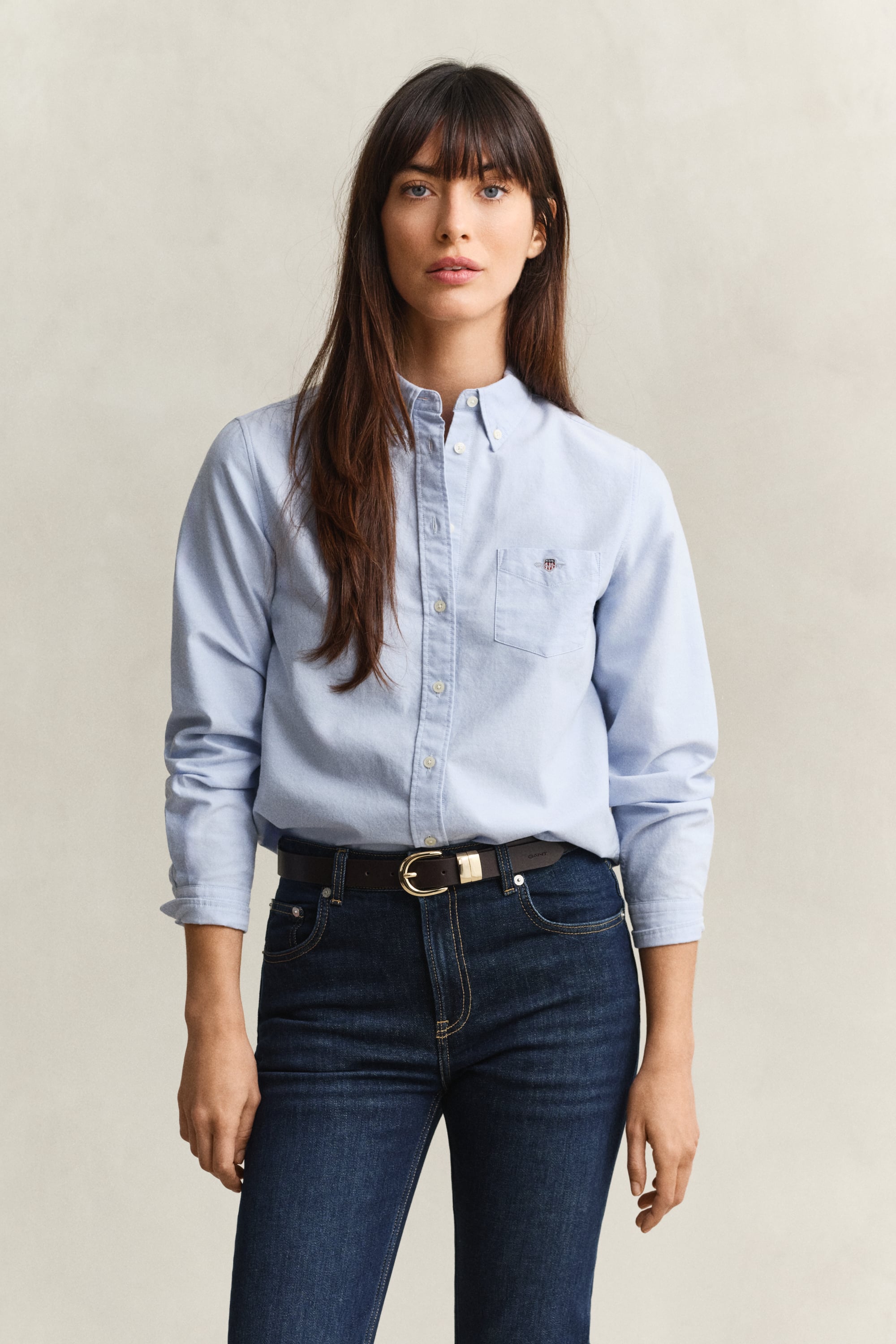 Gant Classic Oxford Shirt In Blue