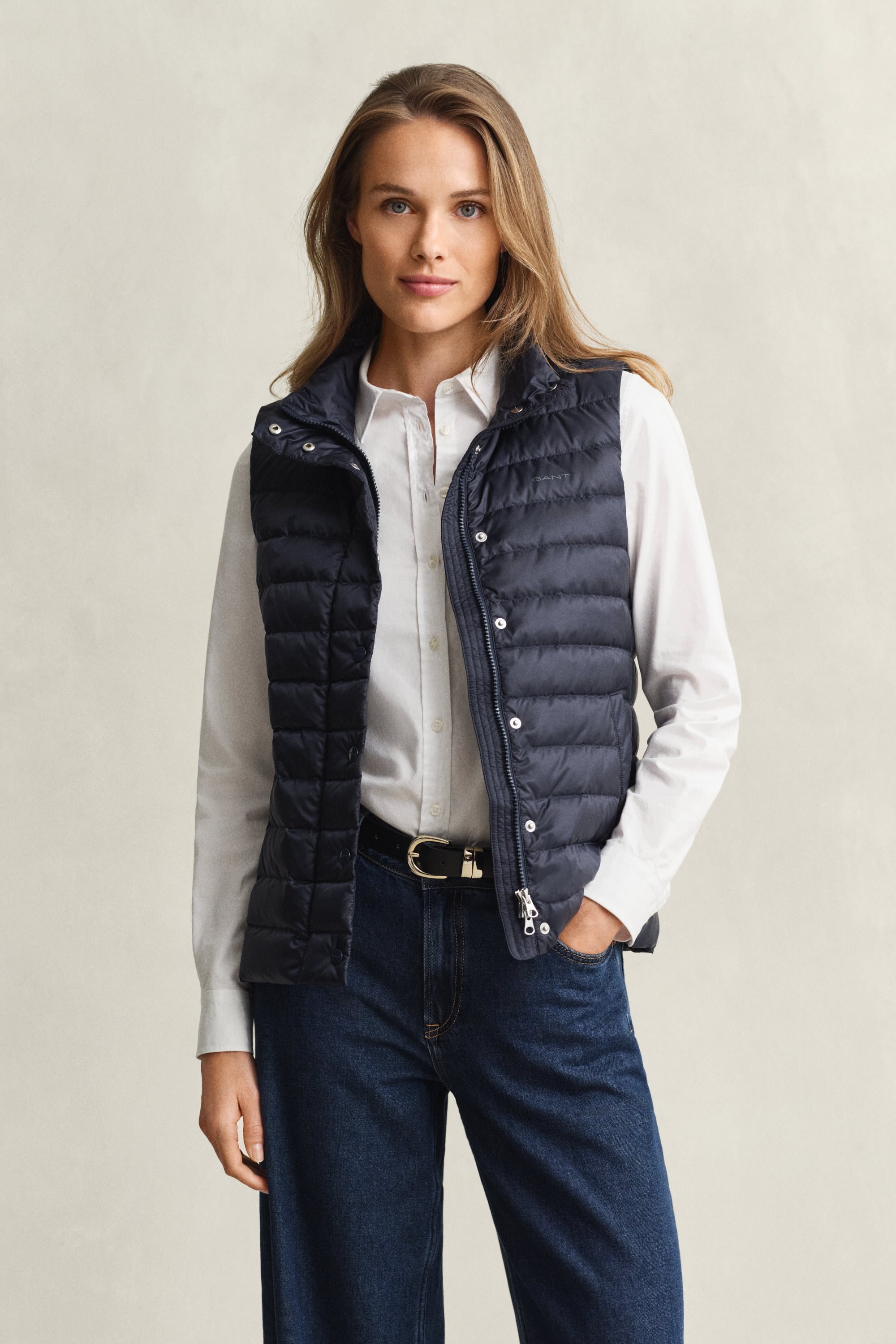 Gant Light Down Vest In Multi