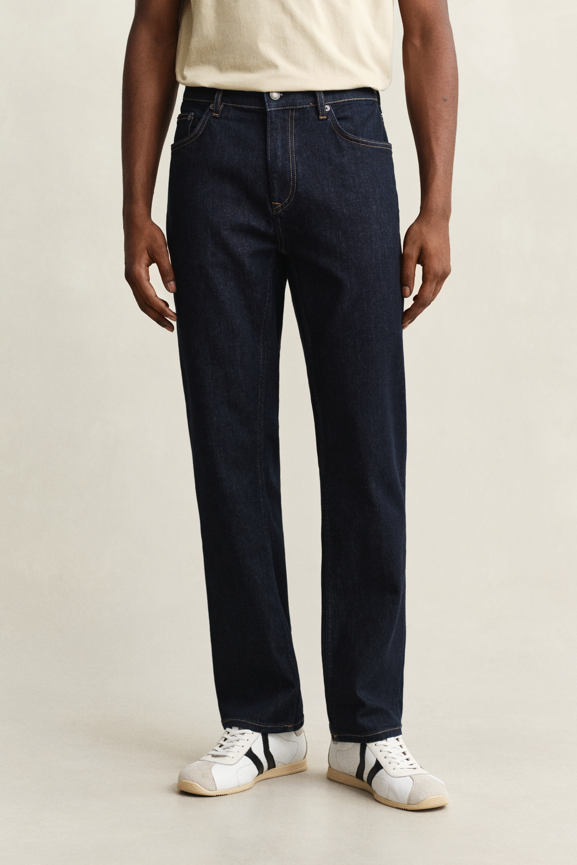 Gant Men's Navy Regular Fit Clean Wash Jeans (29/32) Dark Blue