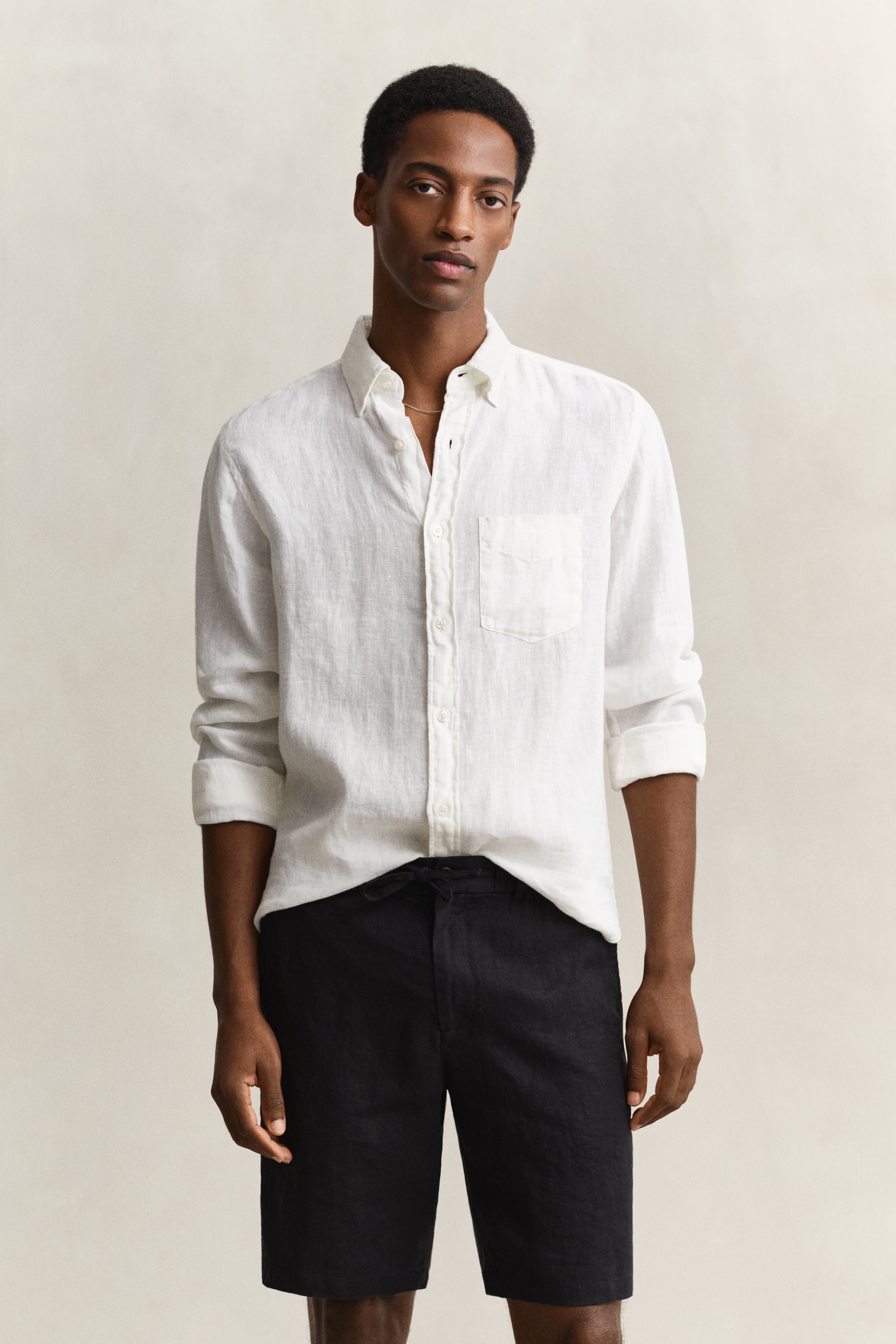 Gant Men's White Linen Shirt (4Xl)