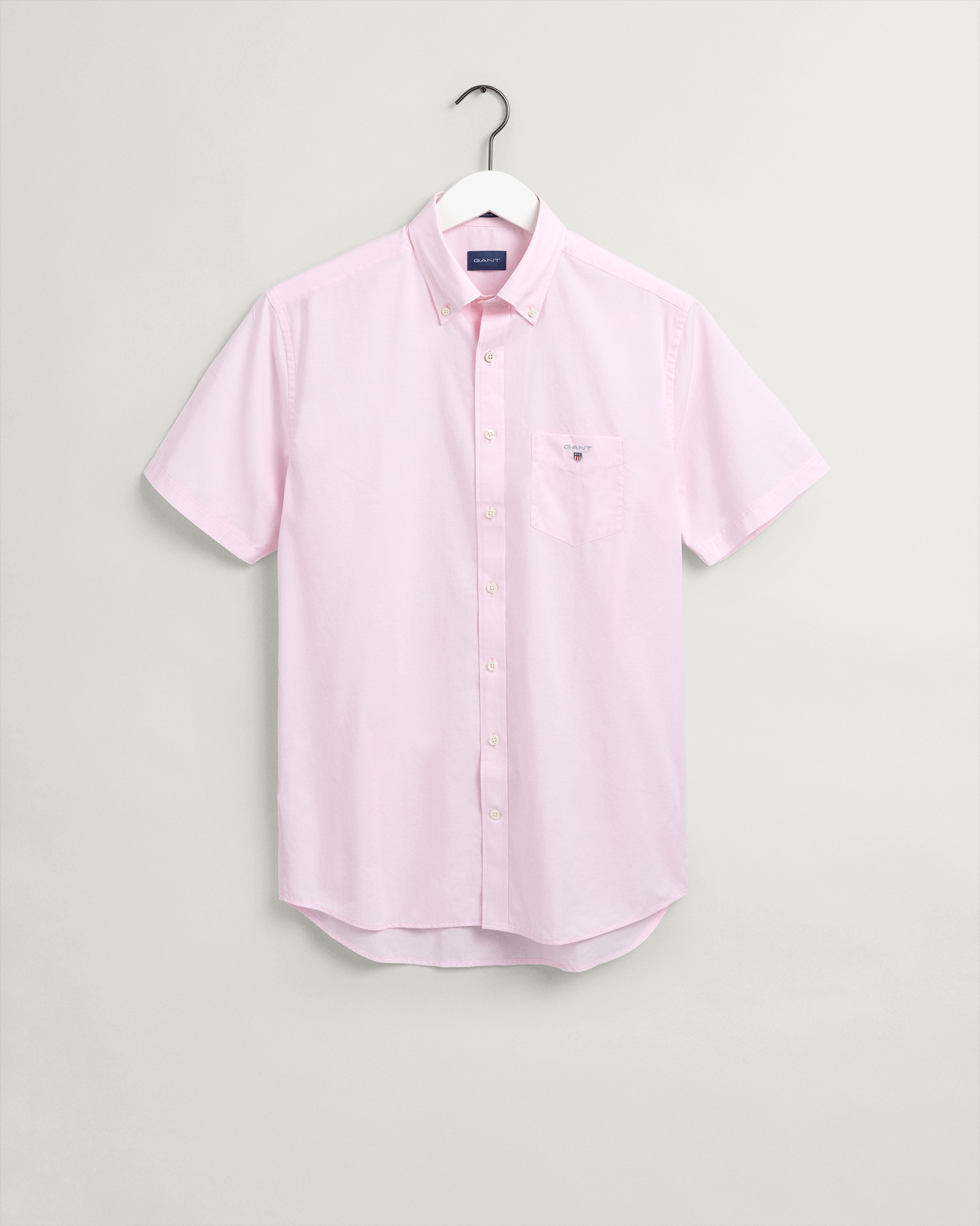

GANT Men Regular Fit Short Sleeve Broadcloth Shirt (L) Pink