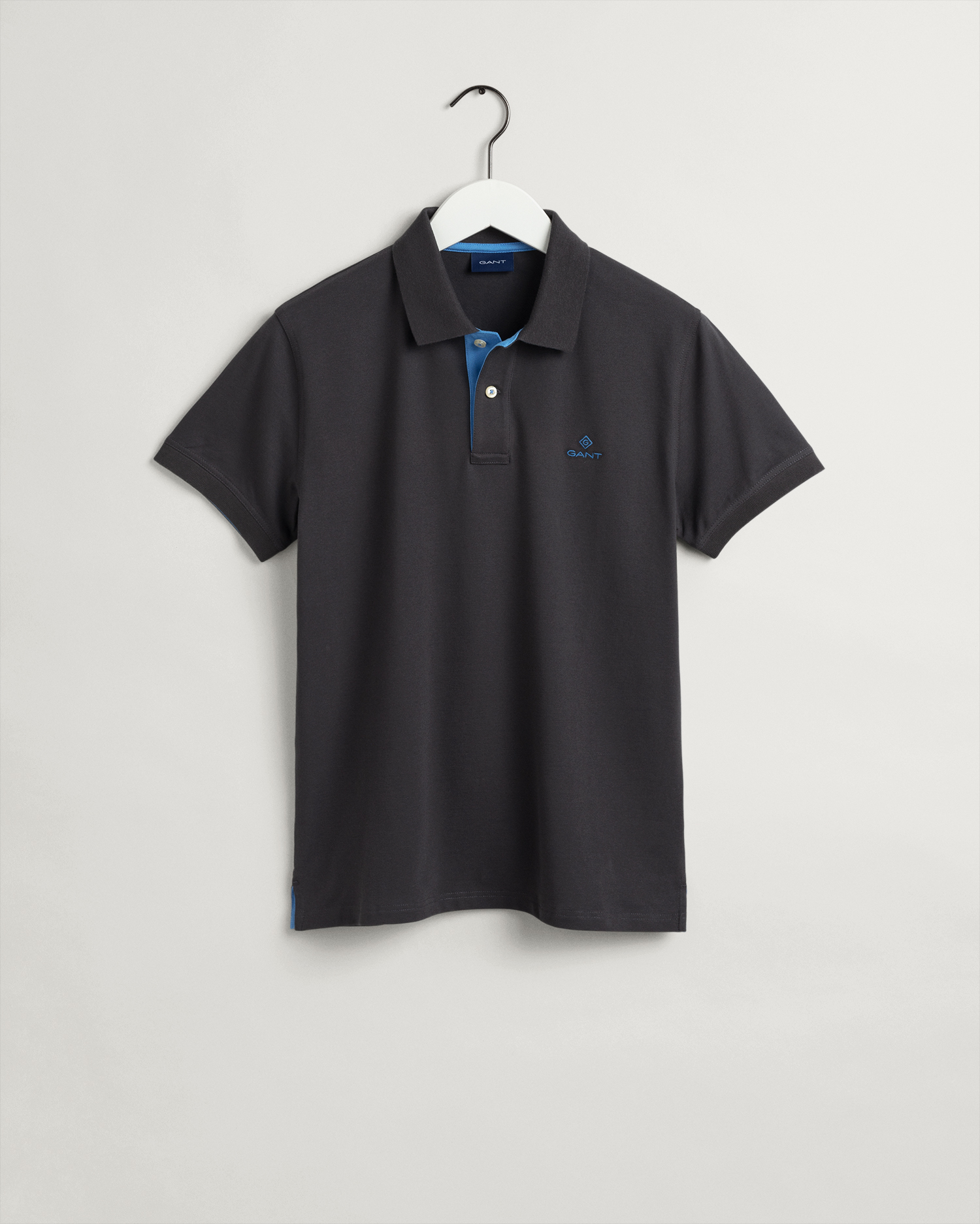 

GANT Men Contrast Color Piqué Polo Shirt (XS) Grey