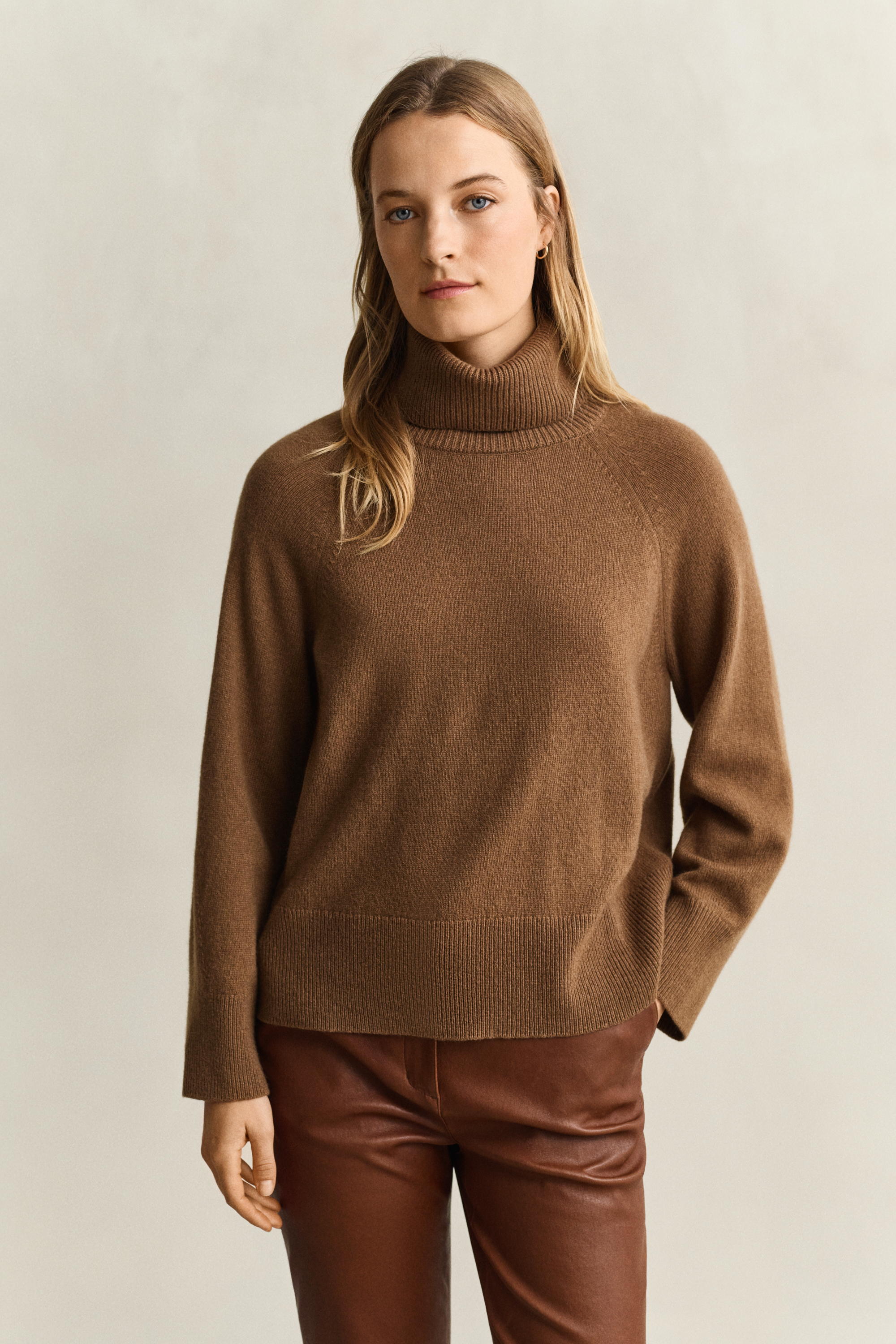 Wool Cashmere Turtleneck Sweater WARM