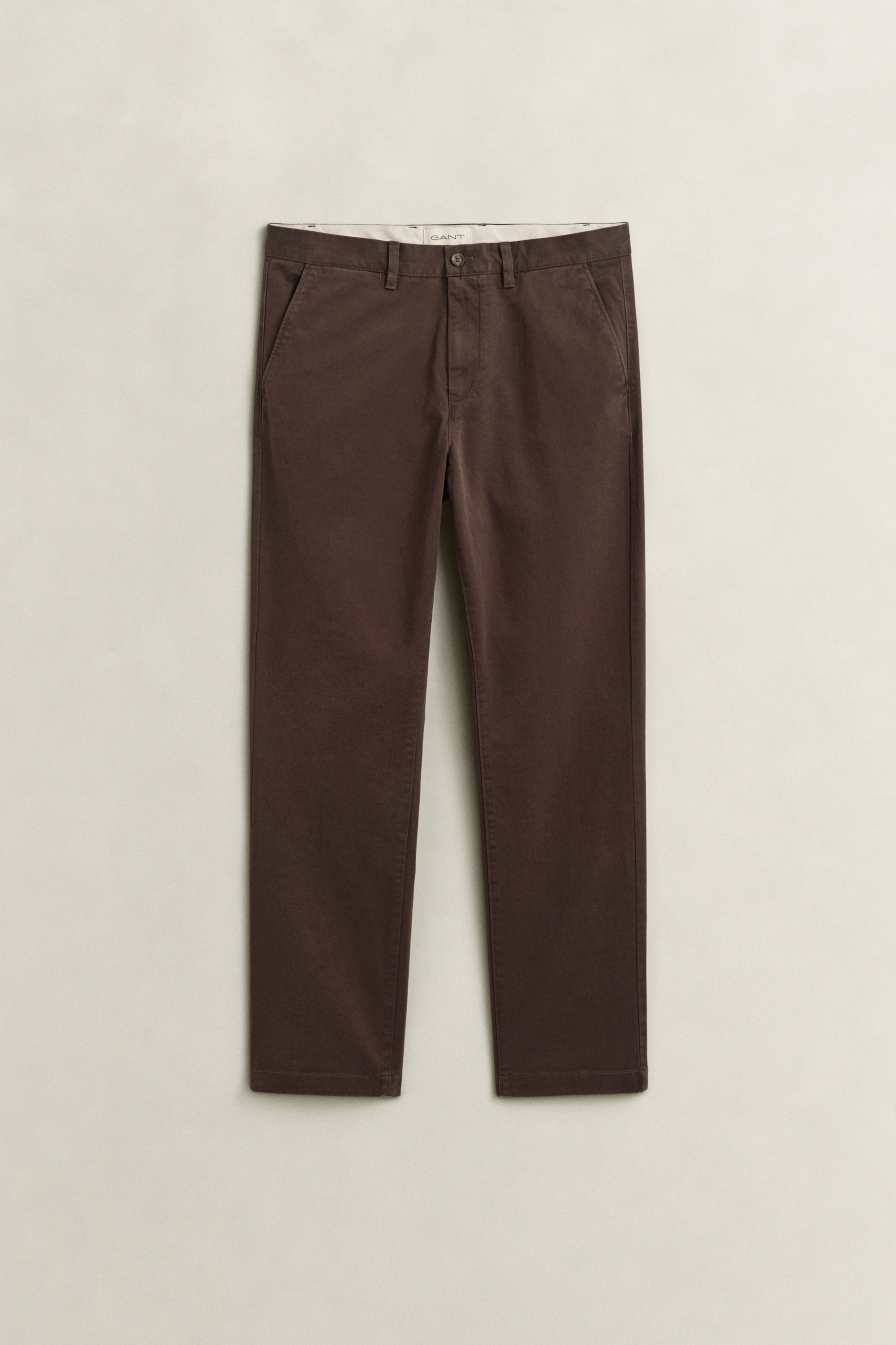 Gant Men's Shadow Brown Regular Fit Comfort Chinos (42/32)