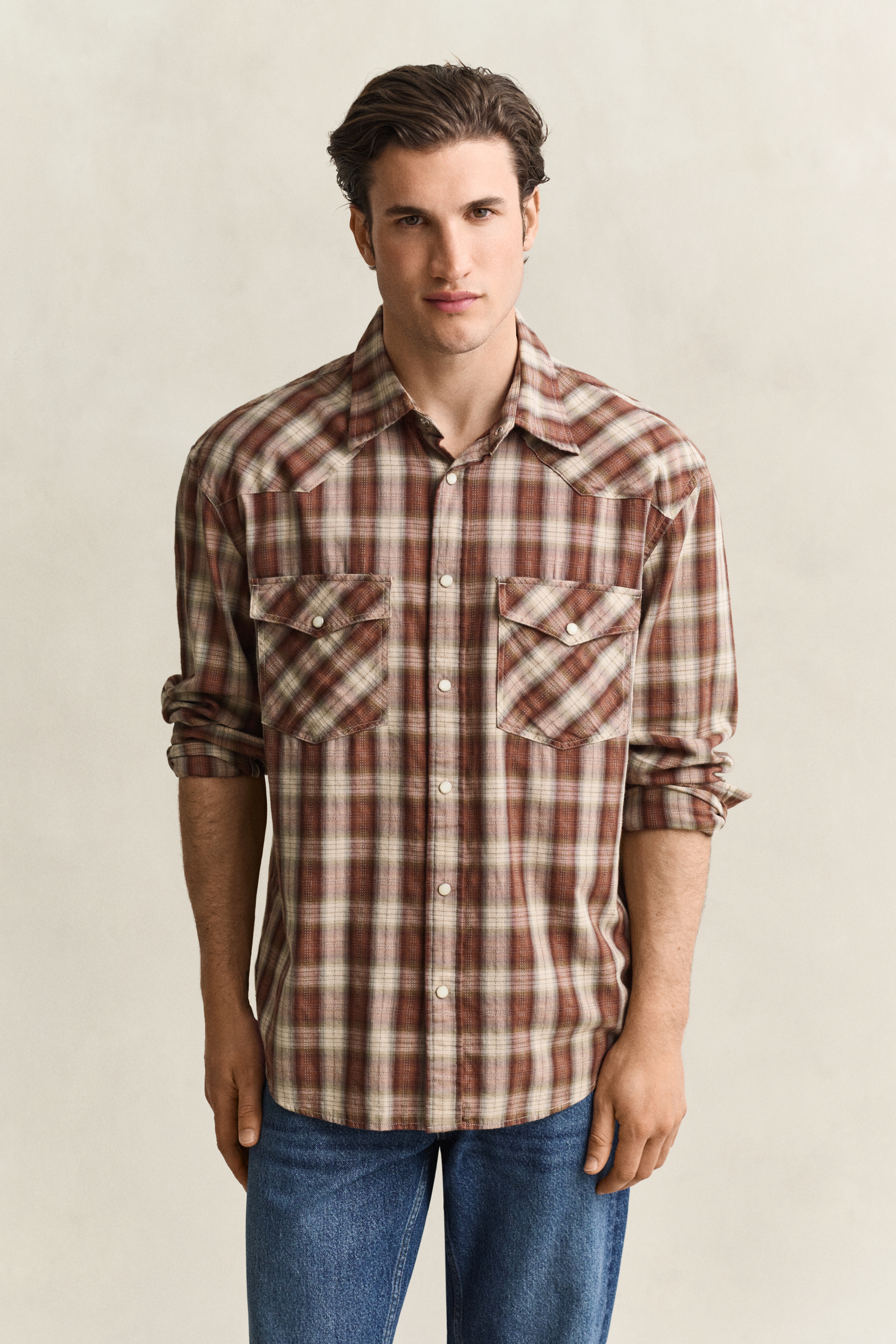 Checked Rodeo Shirt CARAMEL
