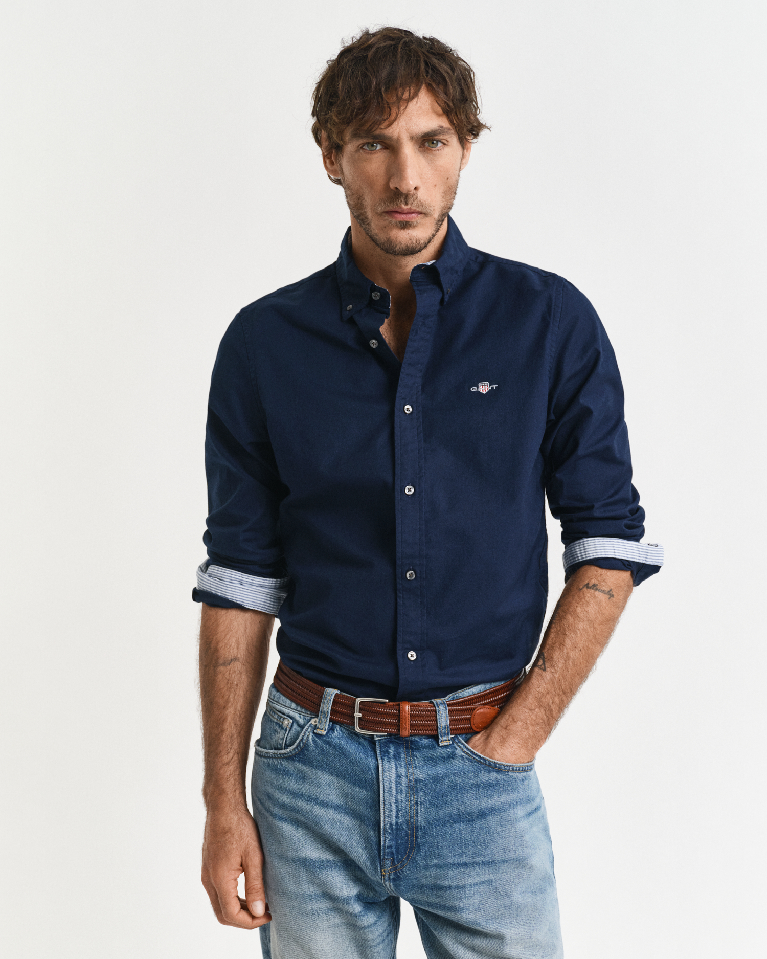 Gant Men's Slim Fit Oxford Stretch Shirt ) Xxxl