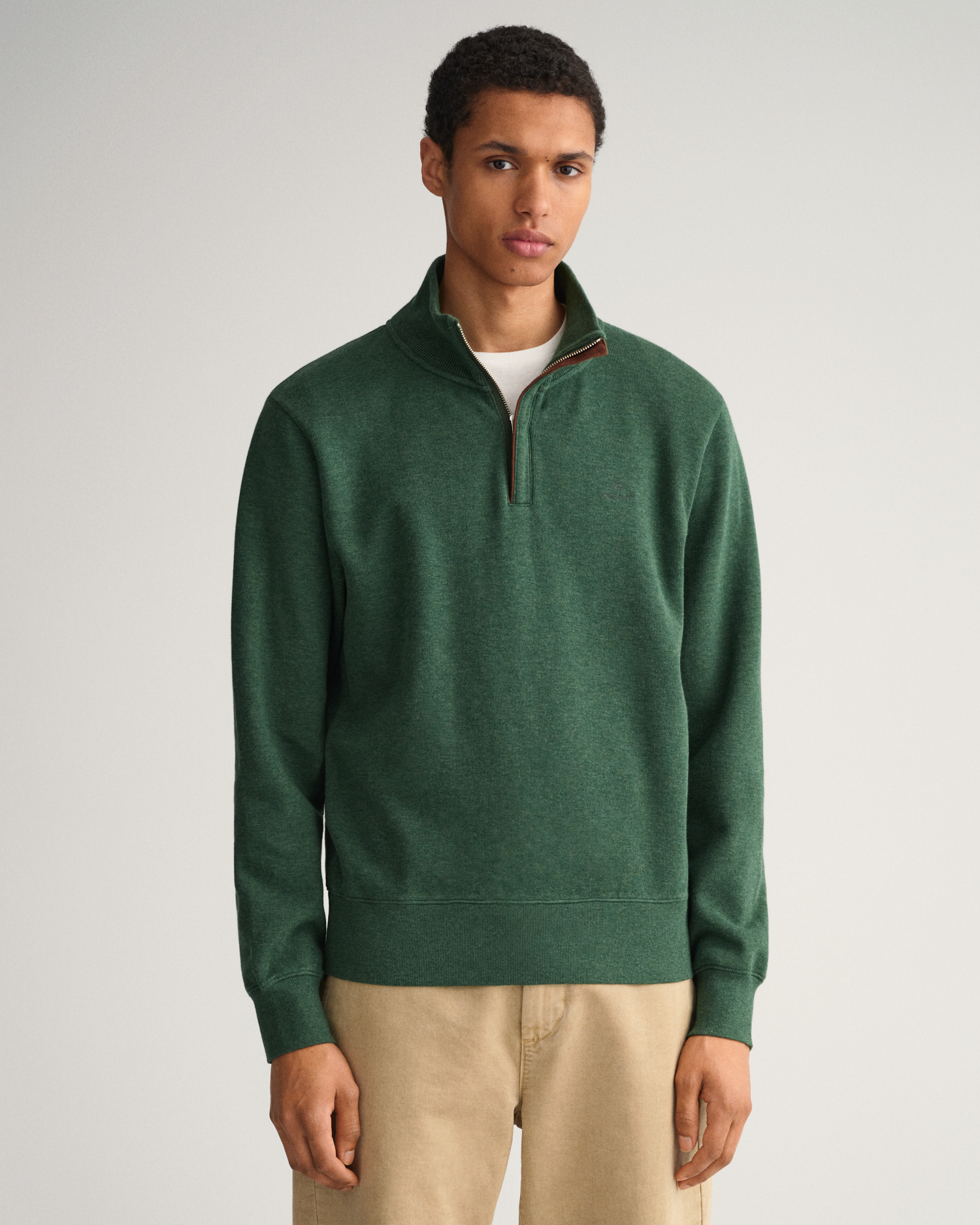Sacker Rib Half-Zip Sweatshirt - GANT