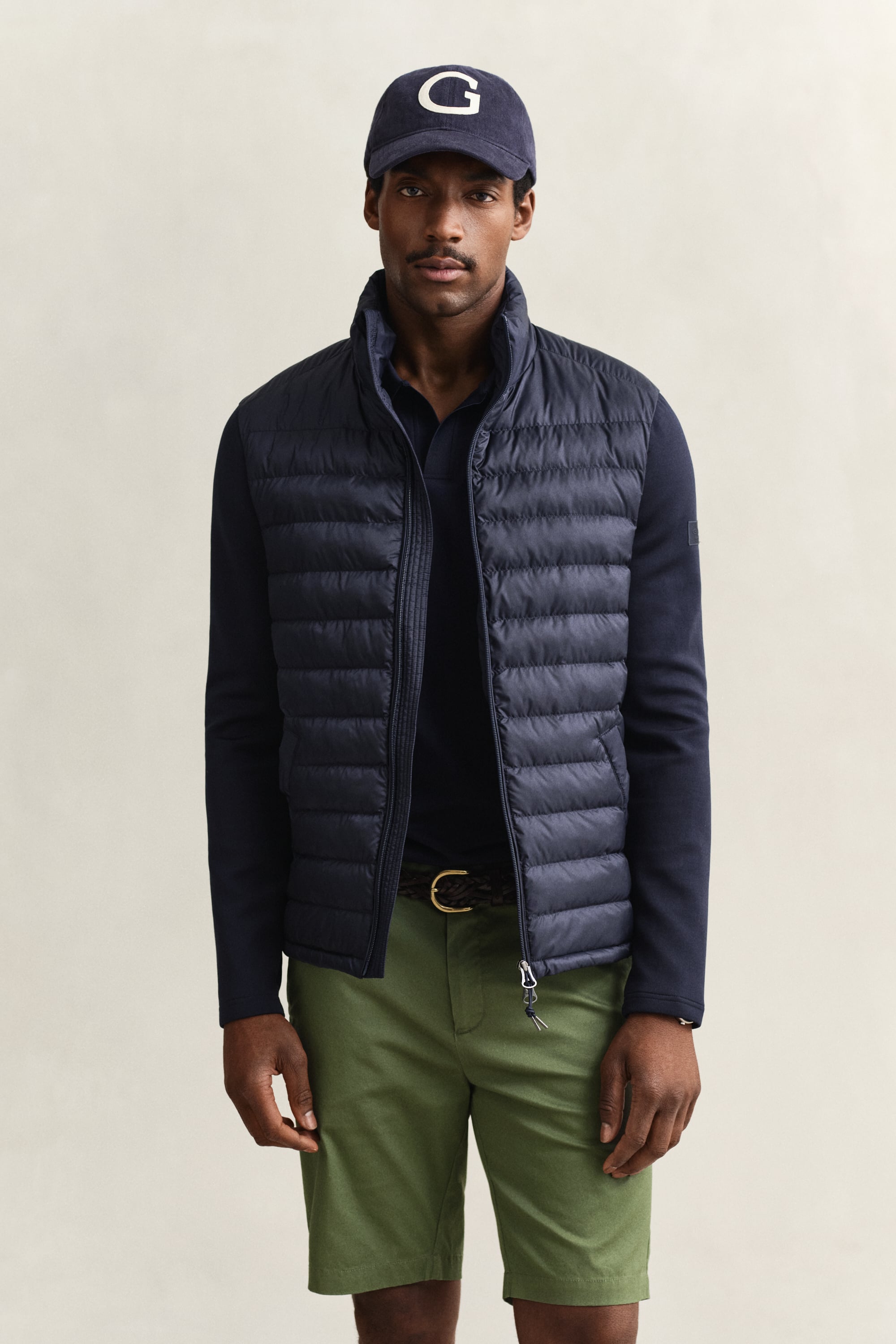 Gant Men's Navy Hybrid Jacket (Xl) Evening Blue