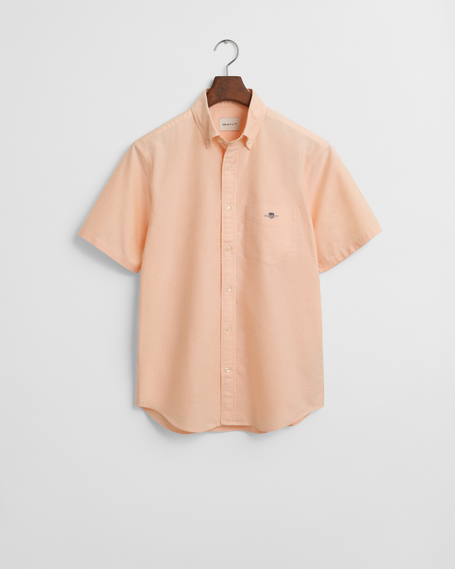 Gant Men's Orange Regular Fit Classic Oxford Short Sleeve Shirt ) Xxxl