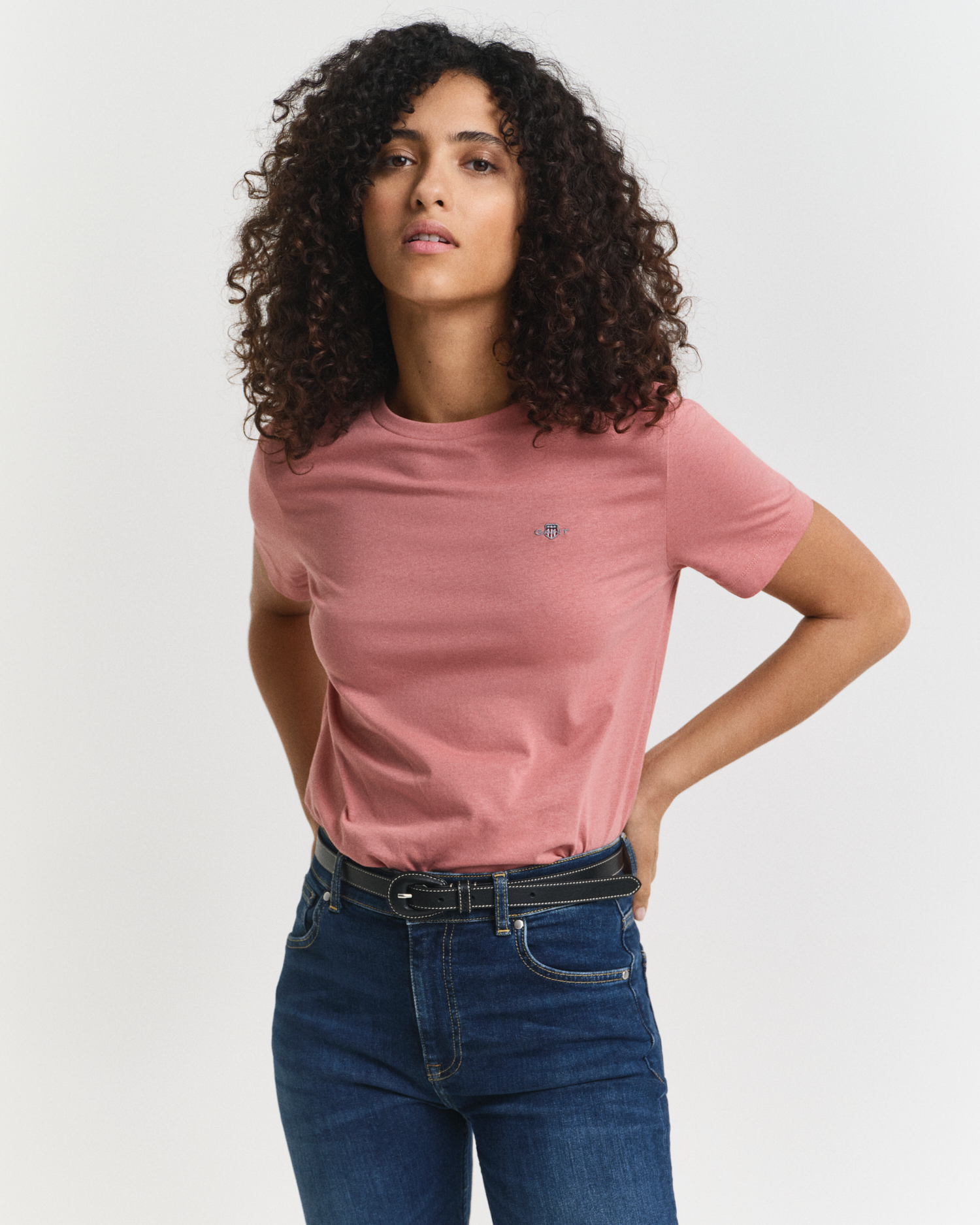 Gant Women's Red Shield T-Shirt (Xxl) Faded Brick