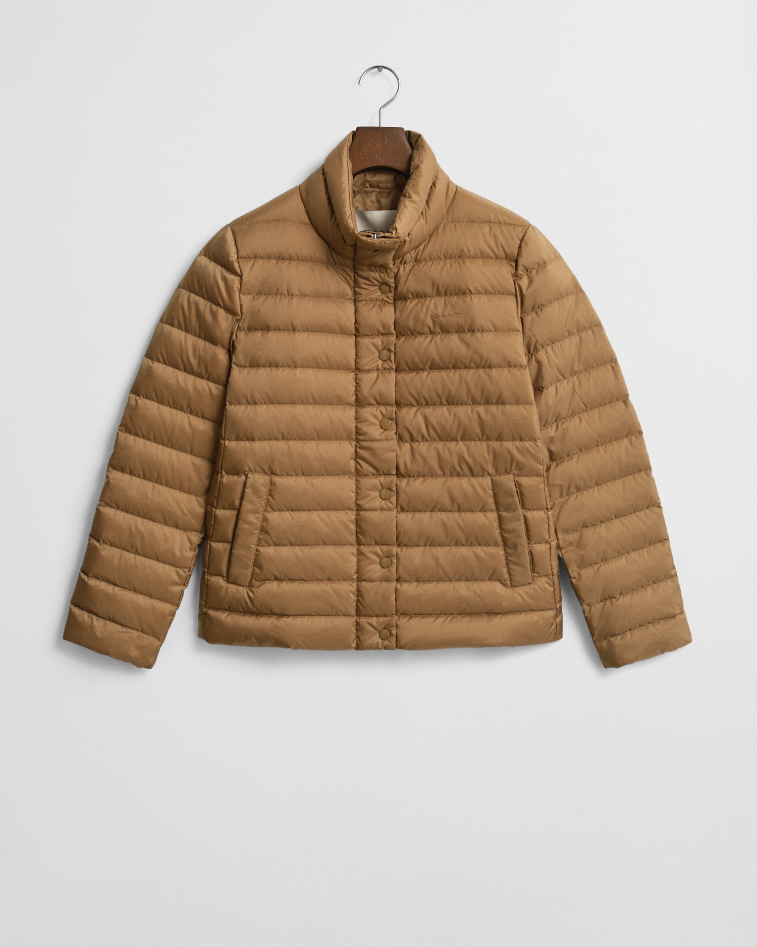 Gant Women's Khaki Light Down Jacket (L) Warm