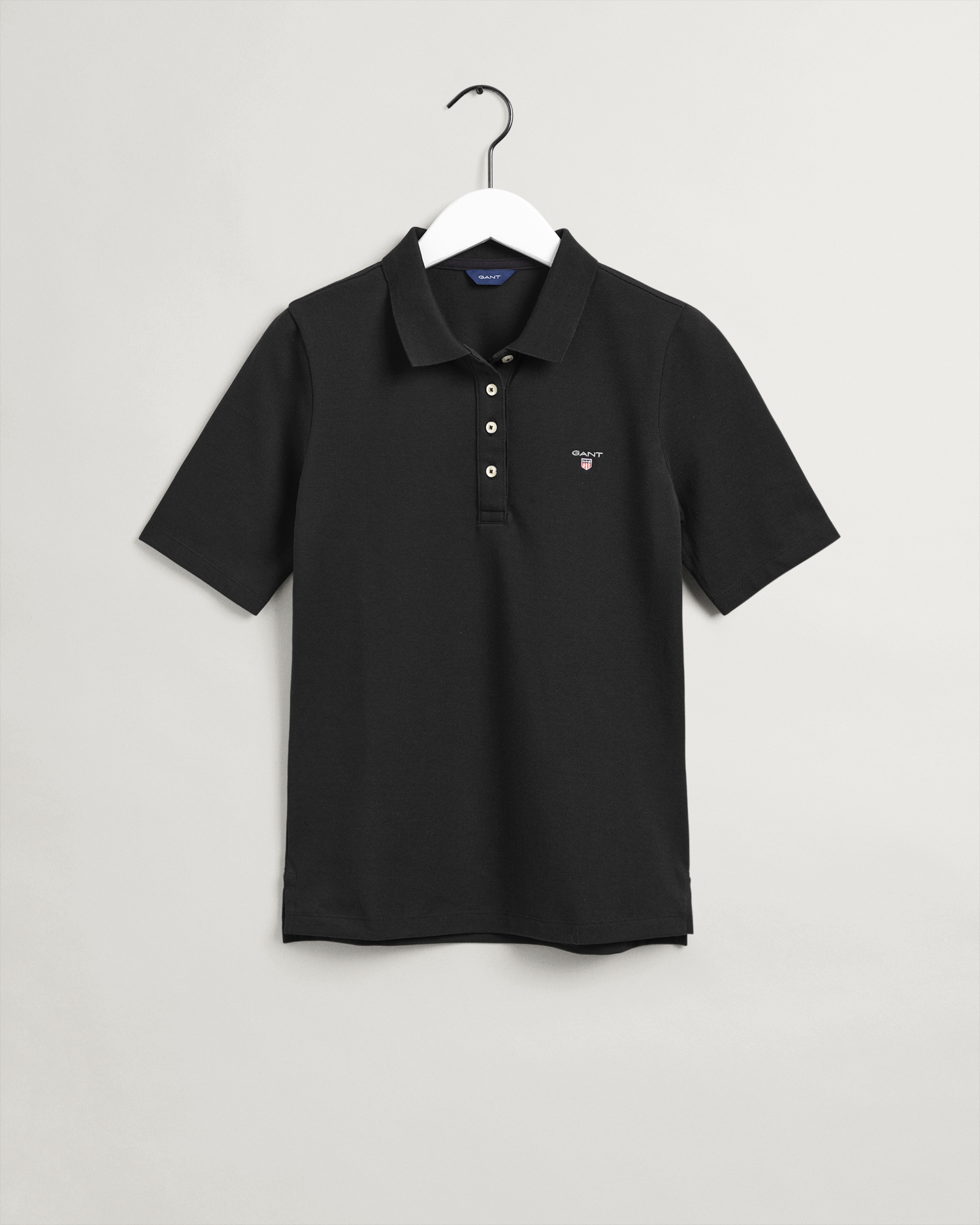 

GANT Women Original Long-Short Sleeve Piqué Polo Shirt (XL) Black