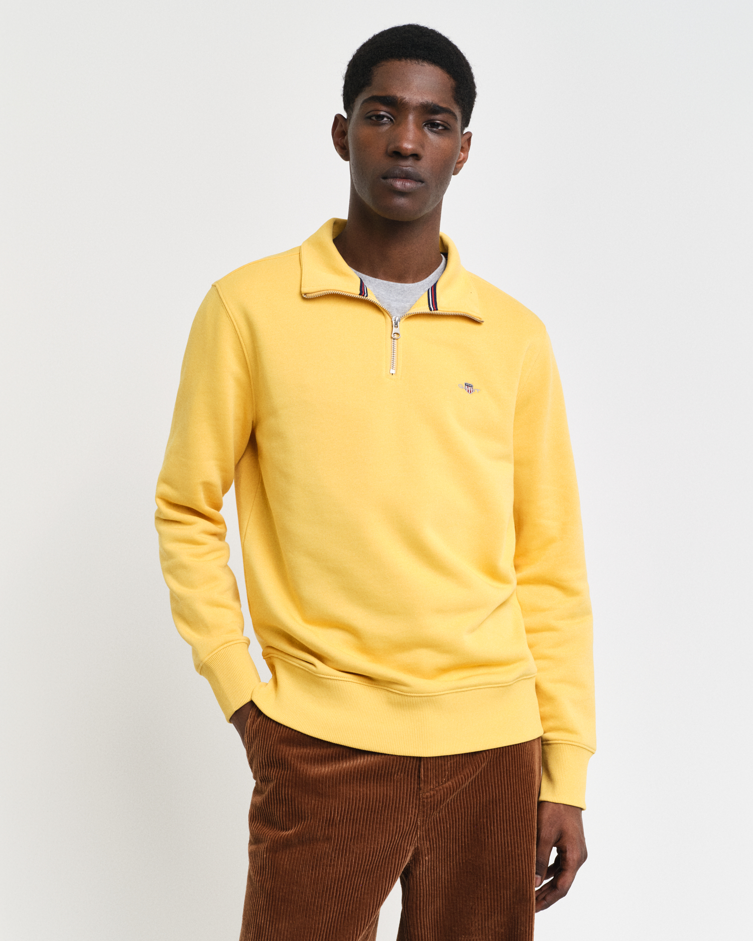 Gant Men's Men Shield Half-Zip Sweatshirt (Xl) Extra Large