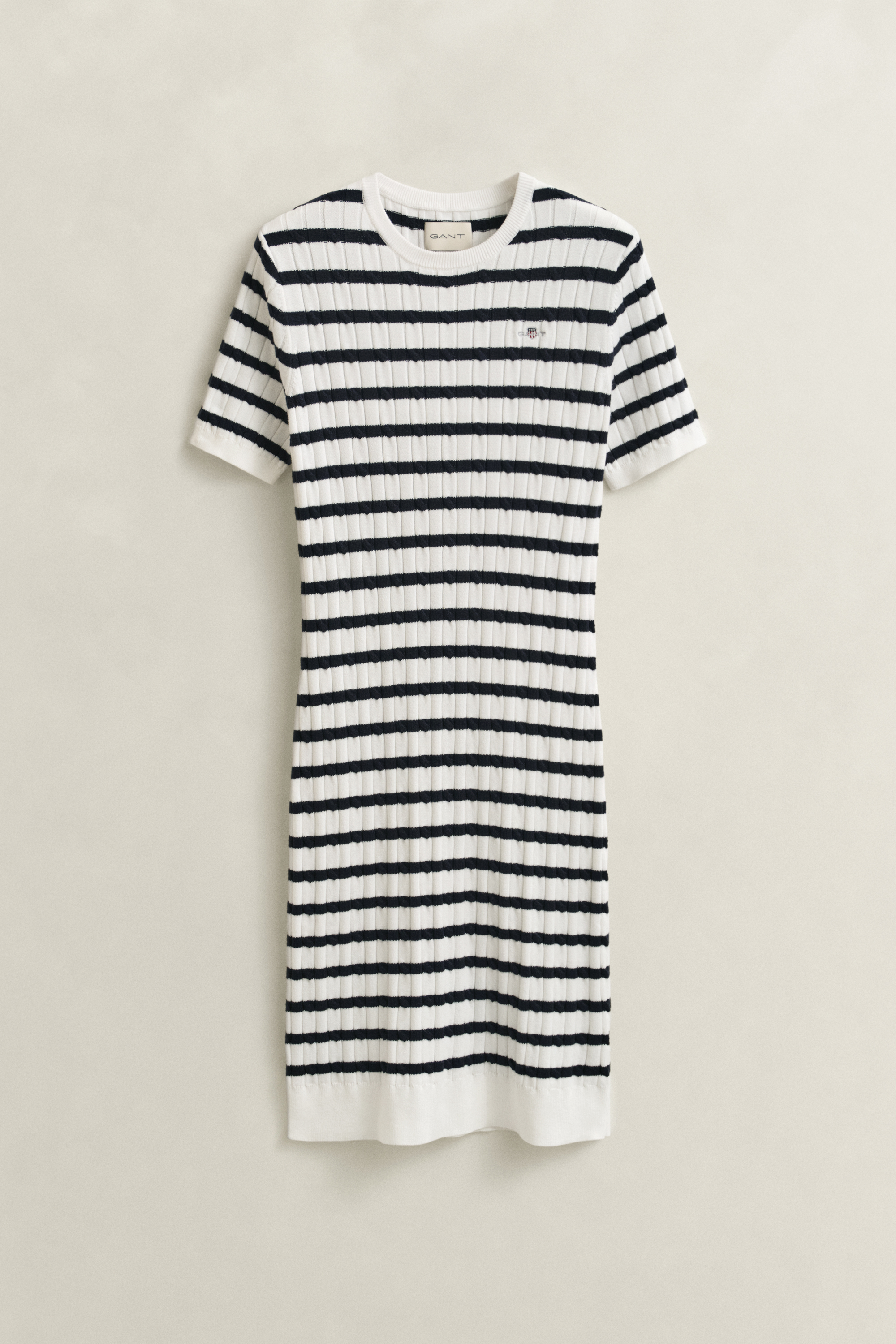 Cotton Cable Knit Dress