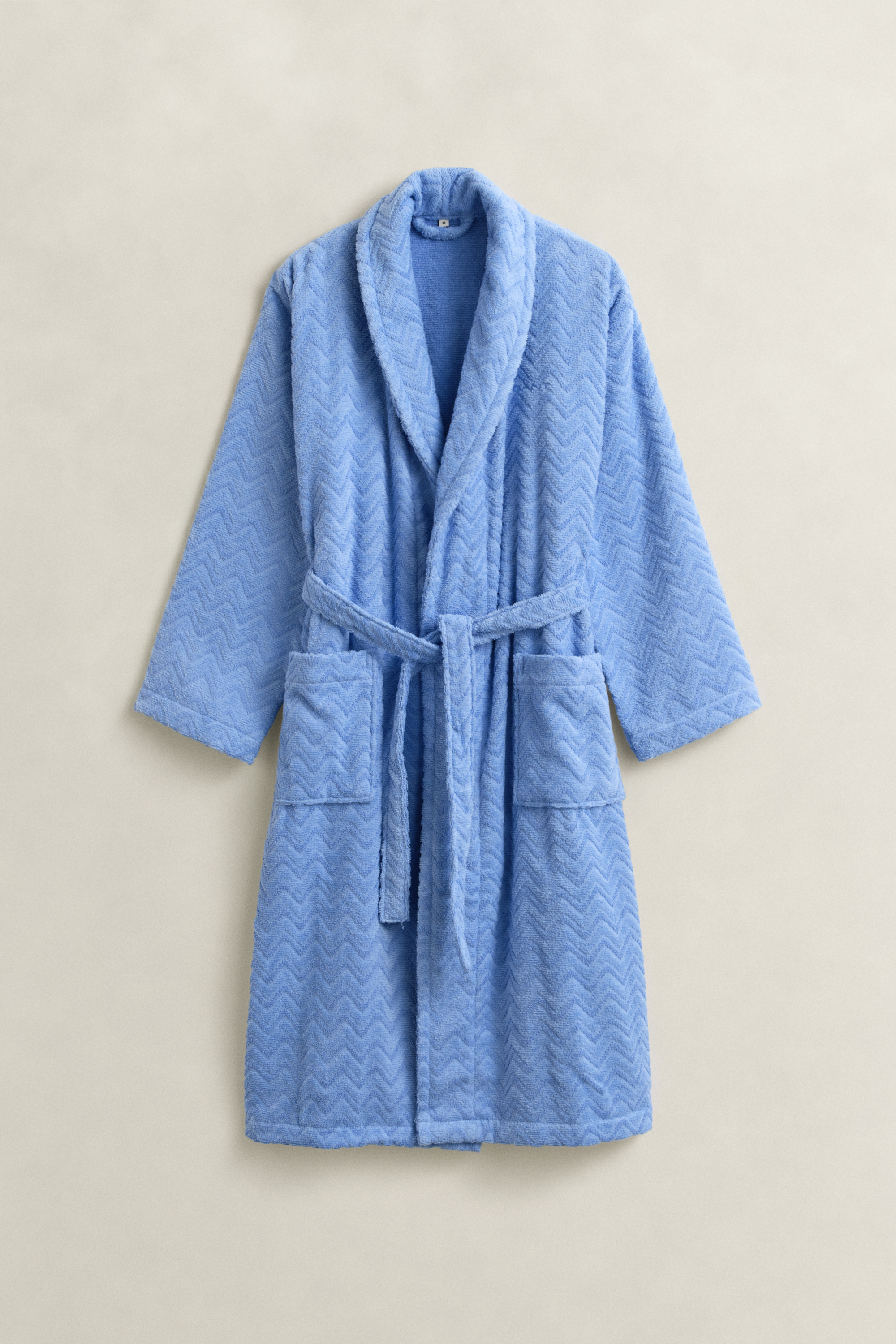 Gant Unisex Hydrangea Blue Home Decor Herringbone Jacquard Robe (Xxl)