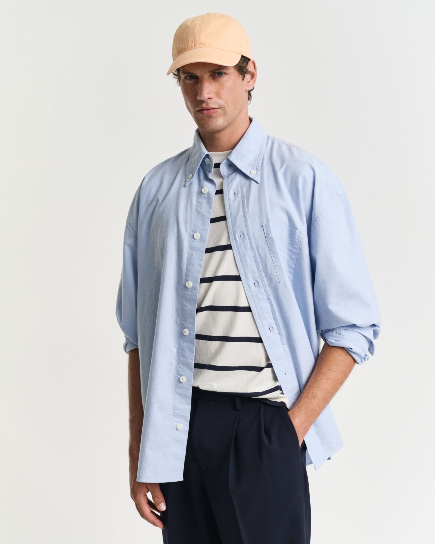 Gant Men's Light/Blue Maximum Oxford Shirt ) Xxl