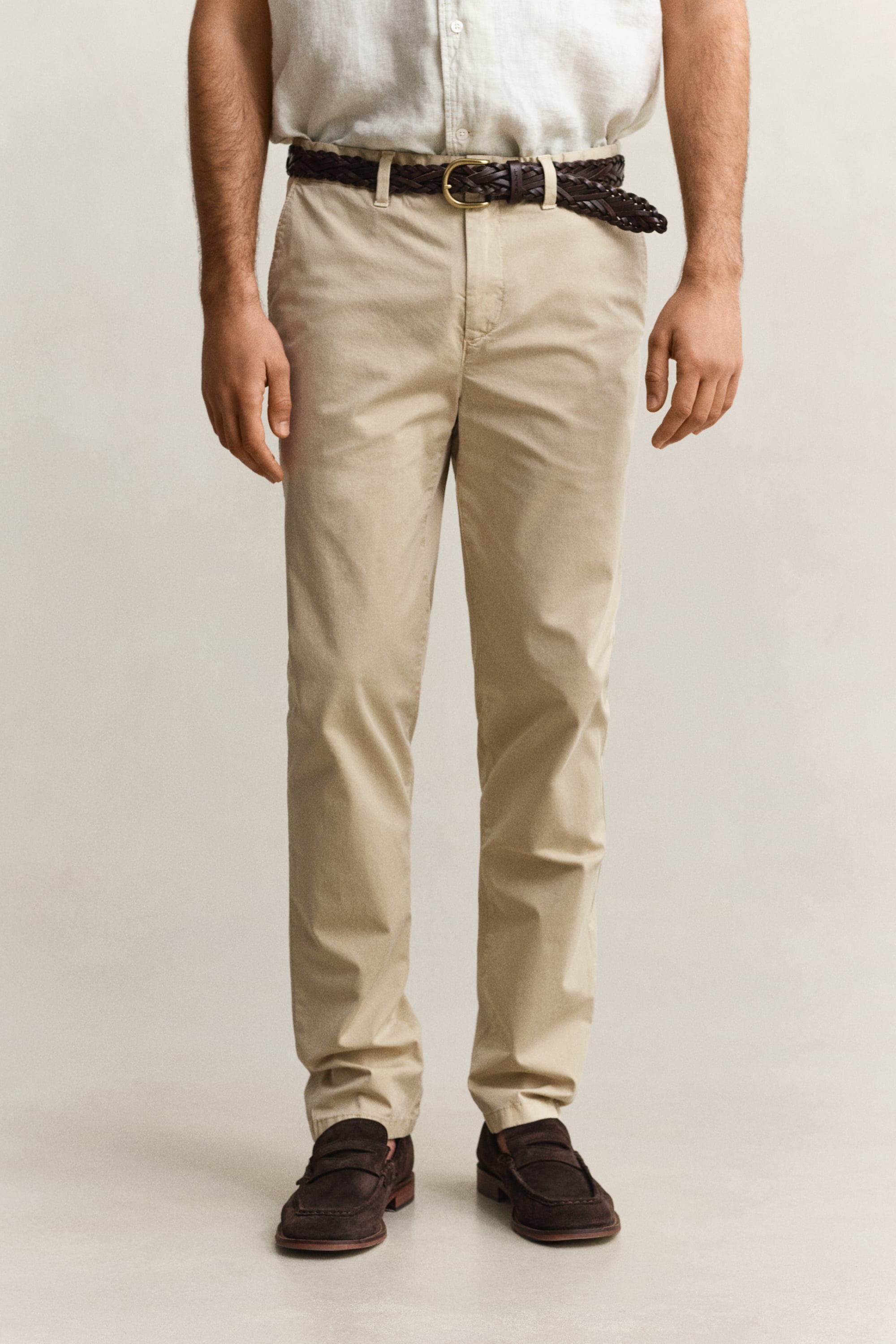 Gant Men's Oat Beige Sunfaded Chinos (36/34)