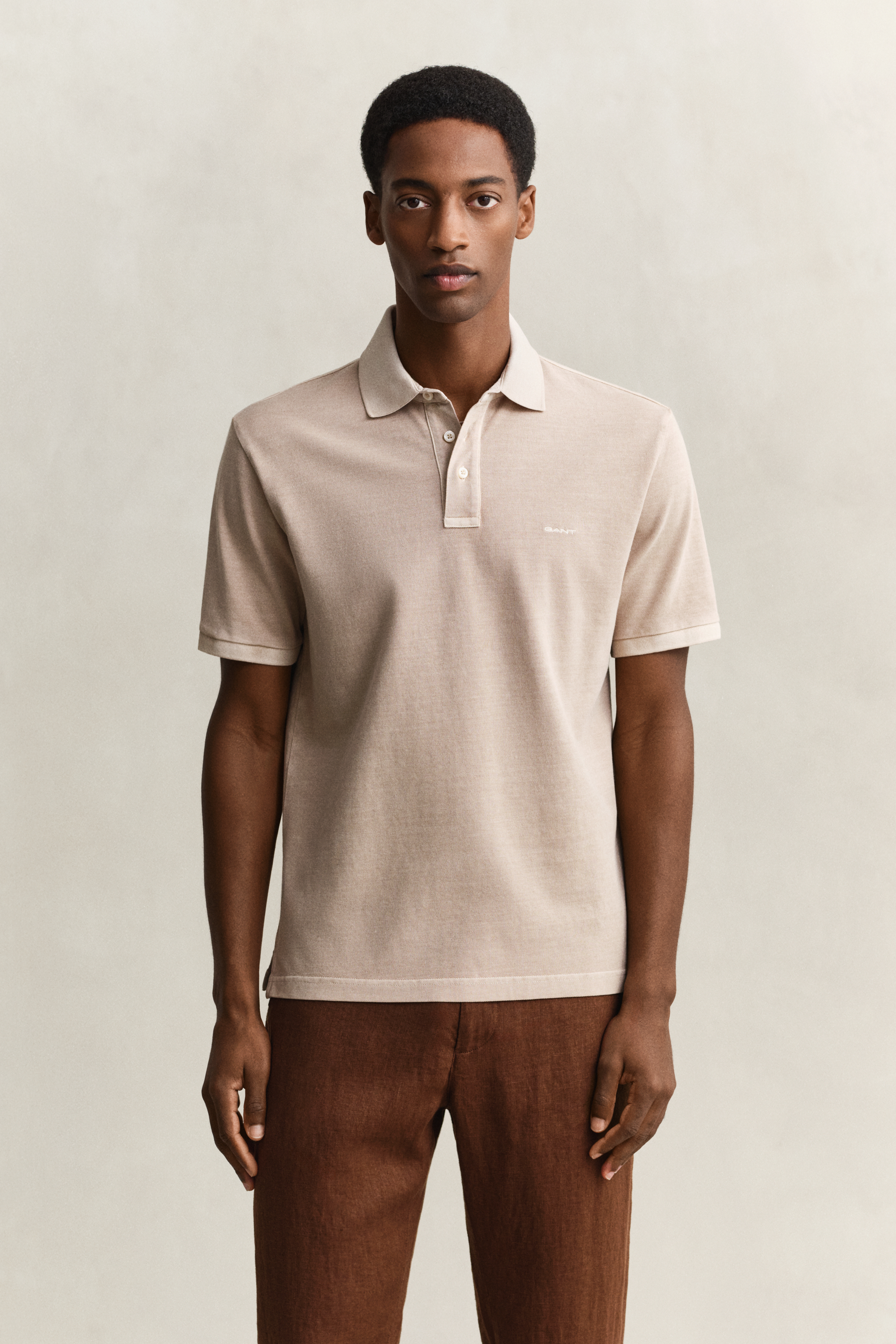 Gant Men's Oat Beige Sunfaded Polo Shirt (Xxxl)