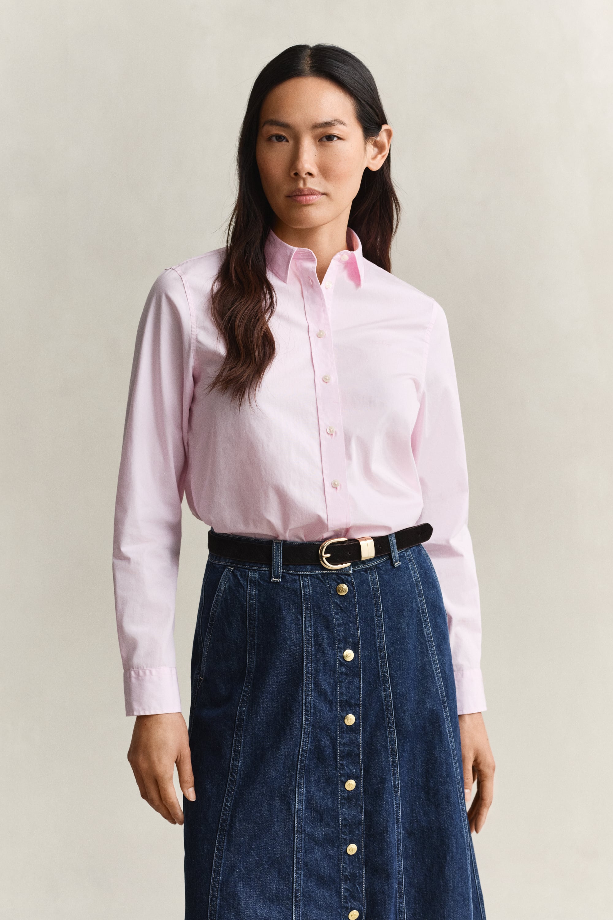 Gant Regular Fit Classic Poplin Shirt In Pink