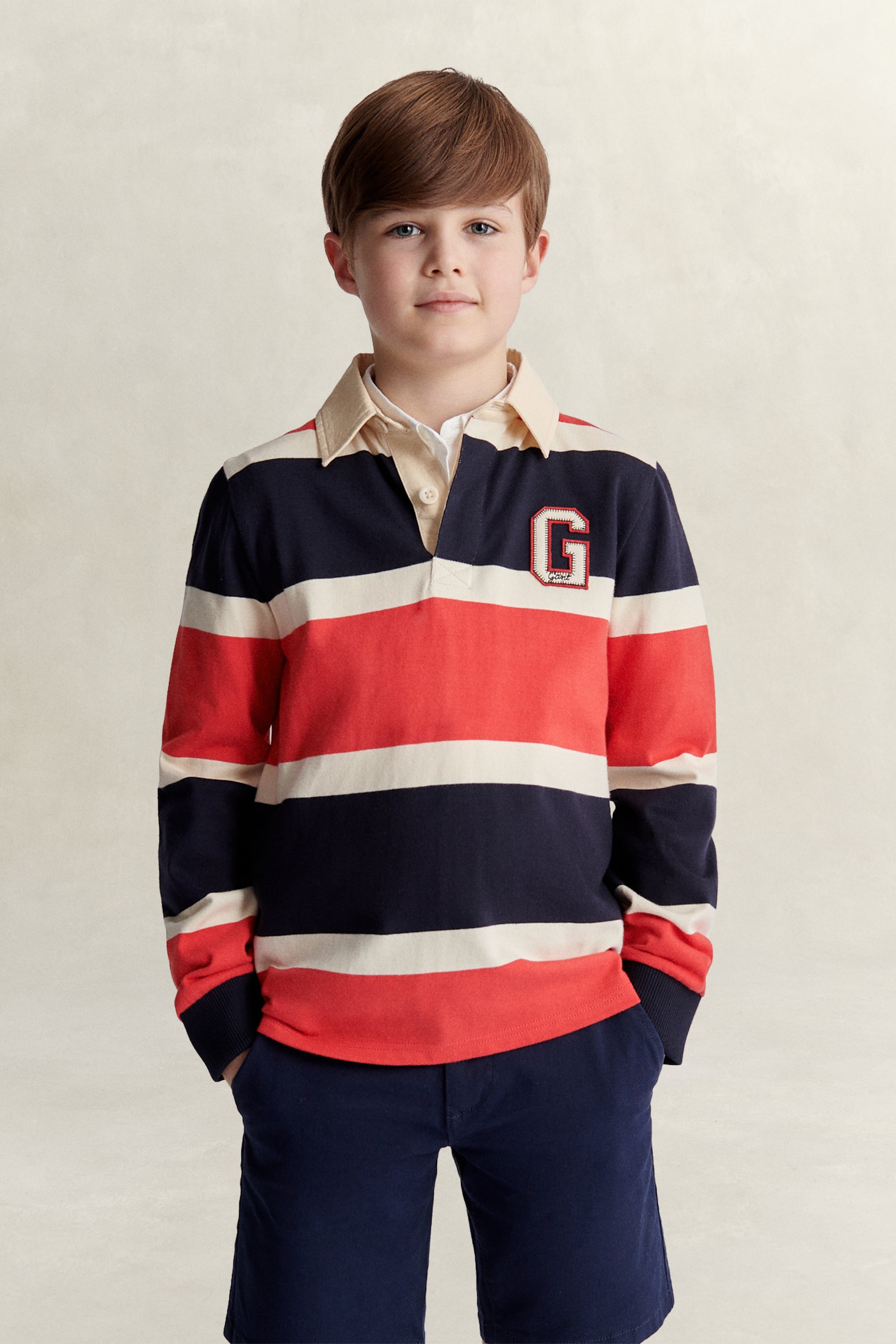Gant Men's Navy Teens Teen Boys Collegiate Rugger (176) Evening Blue
