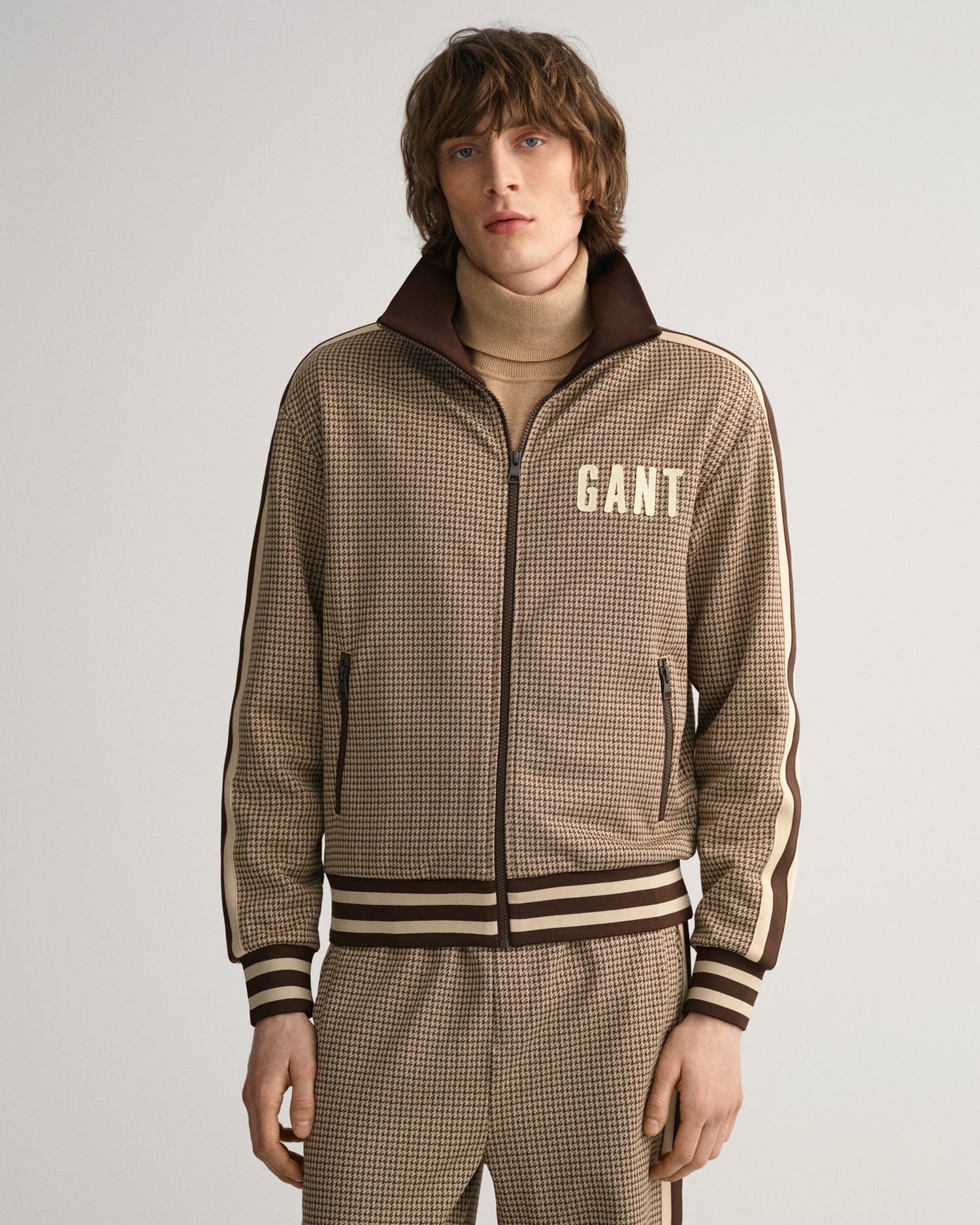 Houndstooth Tracksuit Jacket - GANT