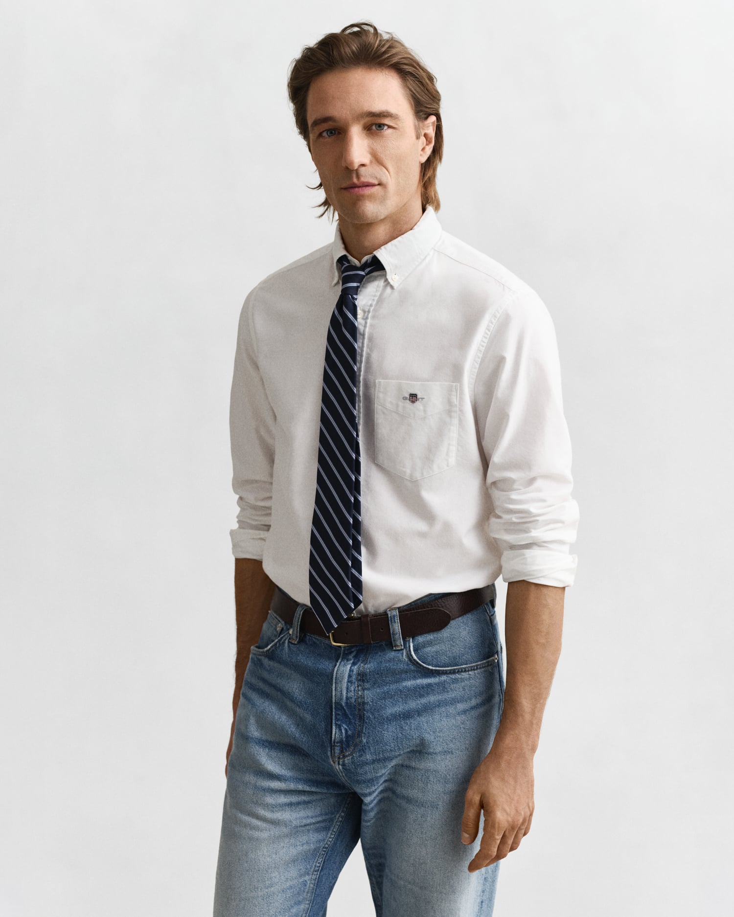 Gant Men's White Regular Fit Classic Oxford Shirt (Xxl)