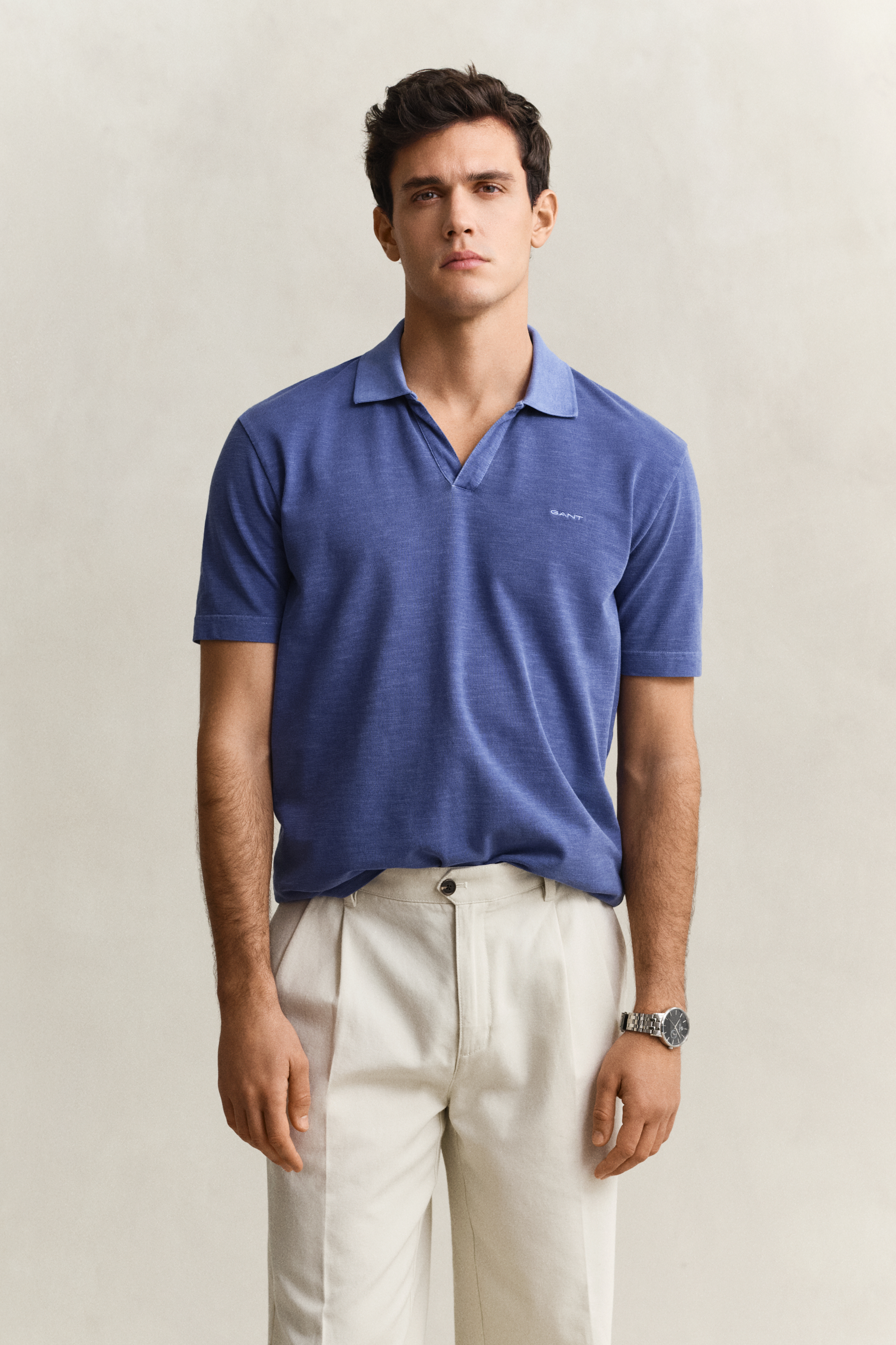 Gant Men's Vintage Blue Washed Polo Shirt (Xxl)