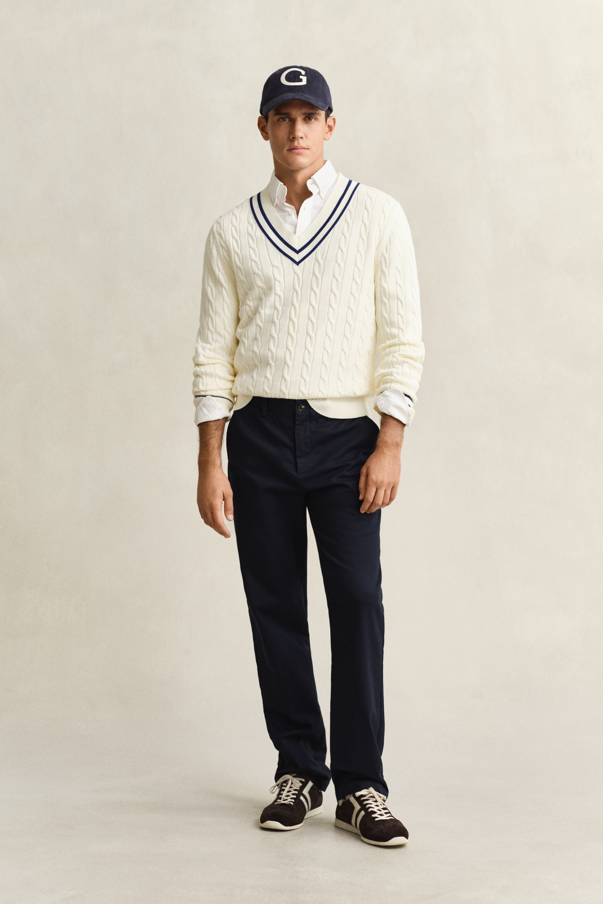 Gant Men's Navy Regular Fit Smart Chinos (30/34) Evening Blue