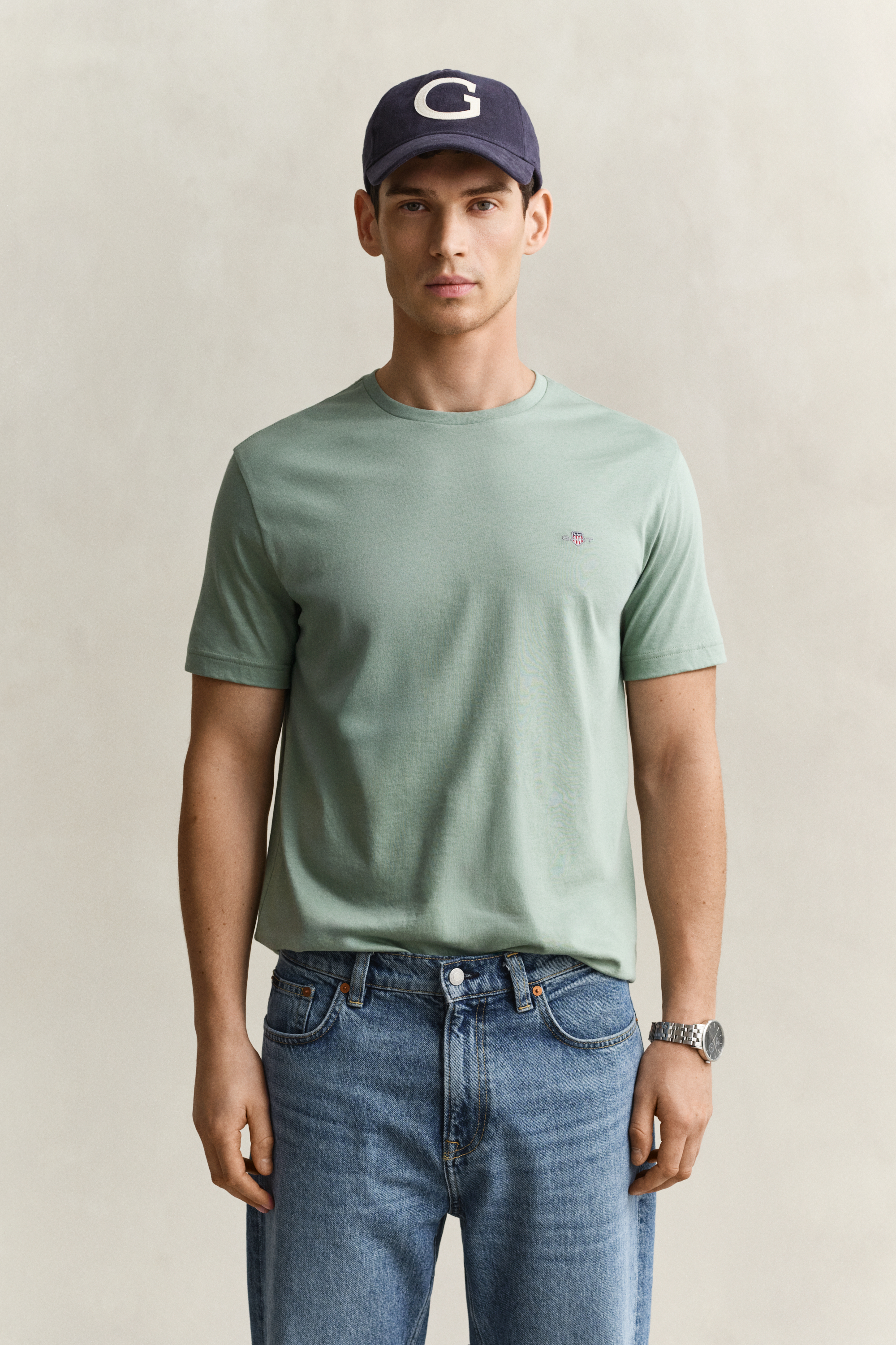 Gant Men's Surplus Mint Regular Fit Shield T-Shirt (Xxxl)