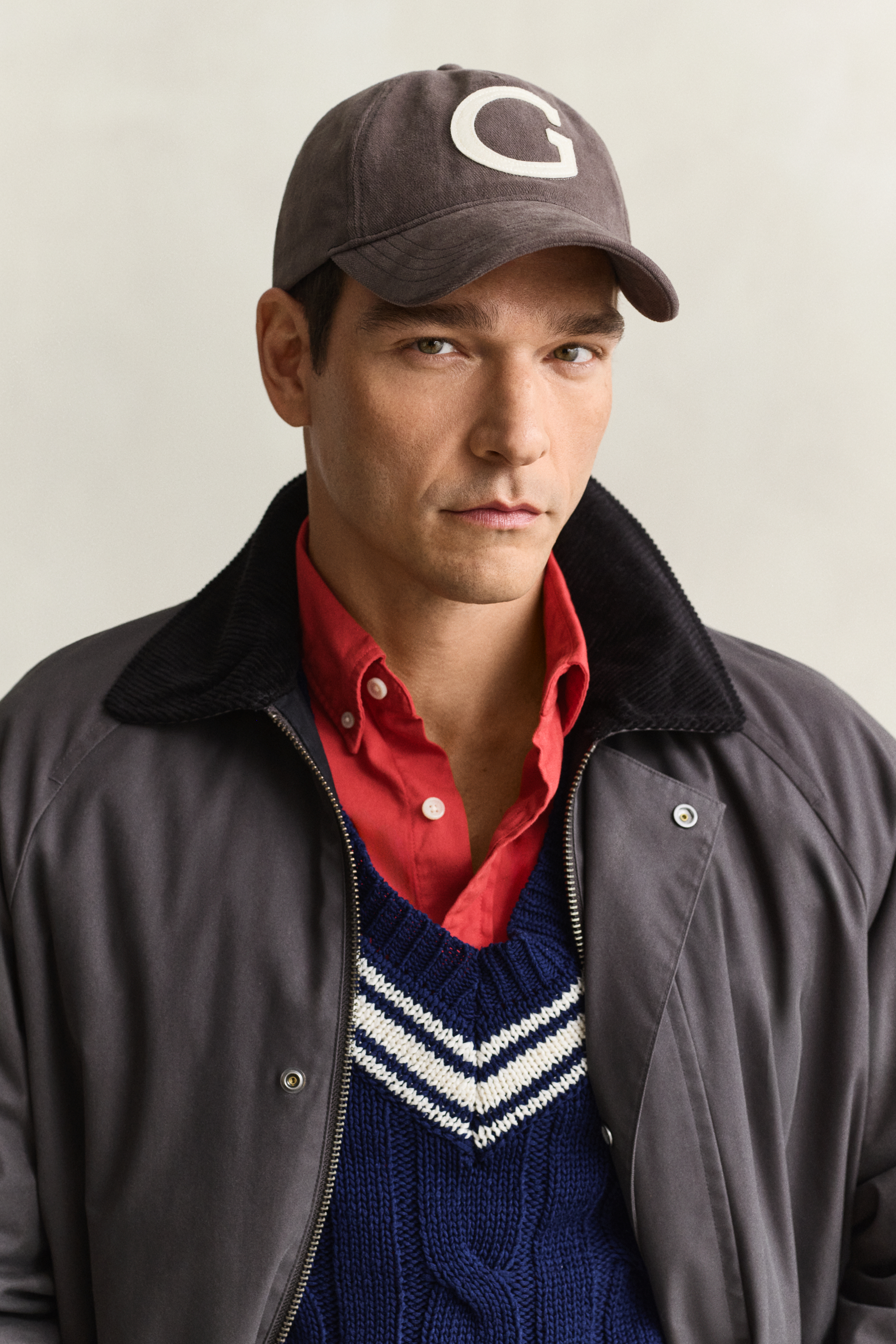 Gant Men's Dusky Anthracite G Badge Moleskin Cap (One Size)