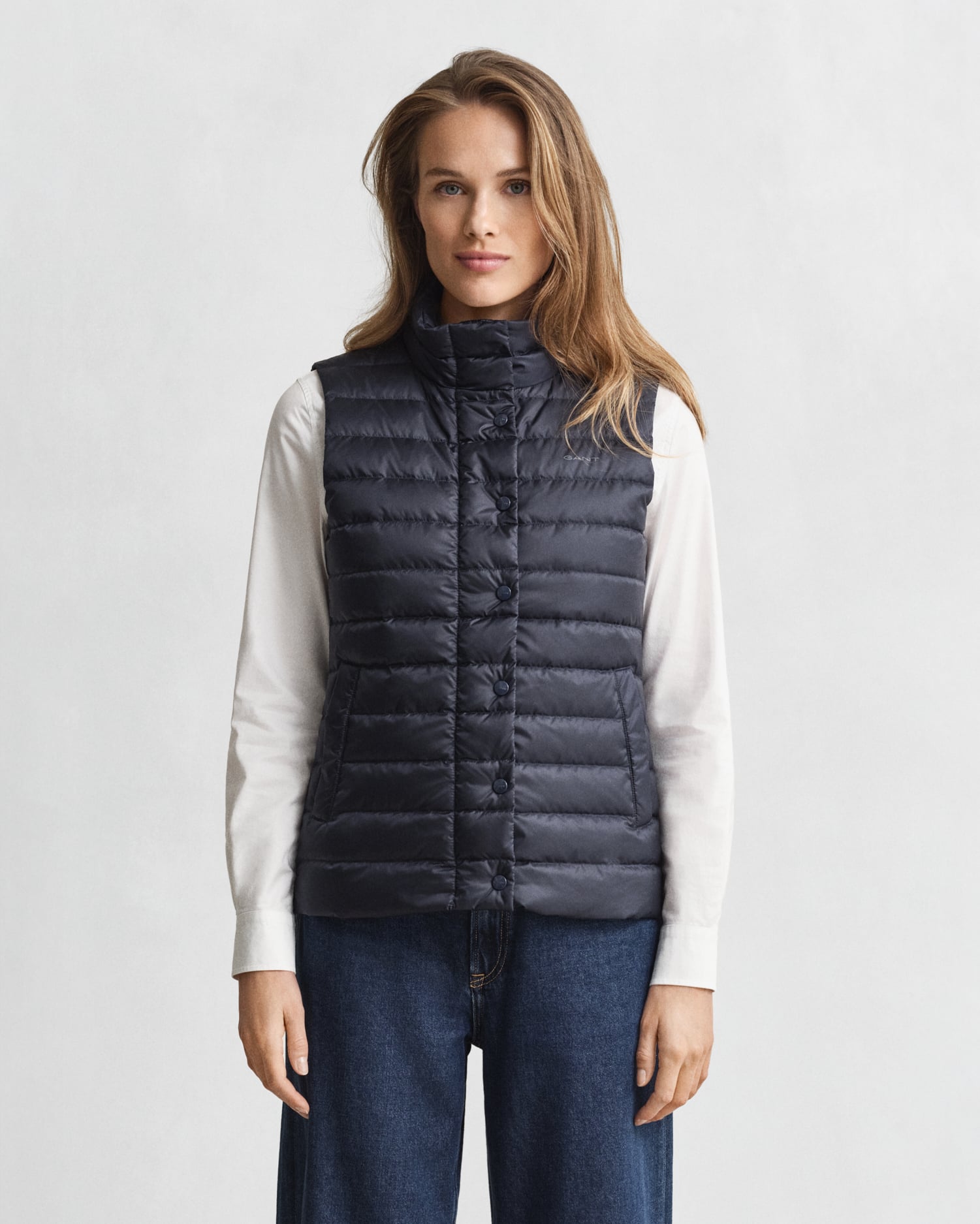 Gant Light Down Vest In Multi