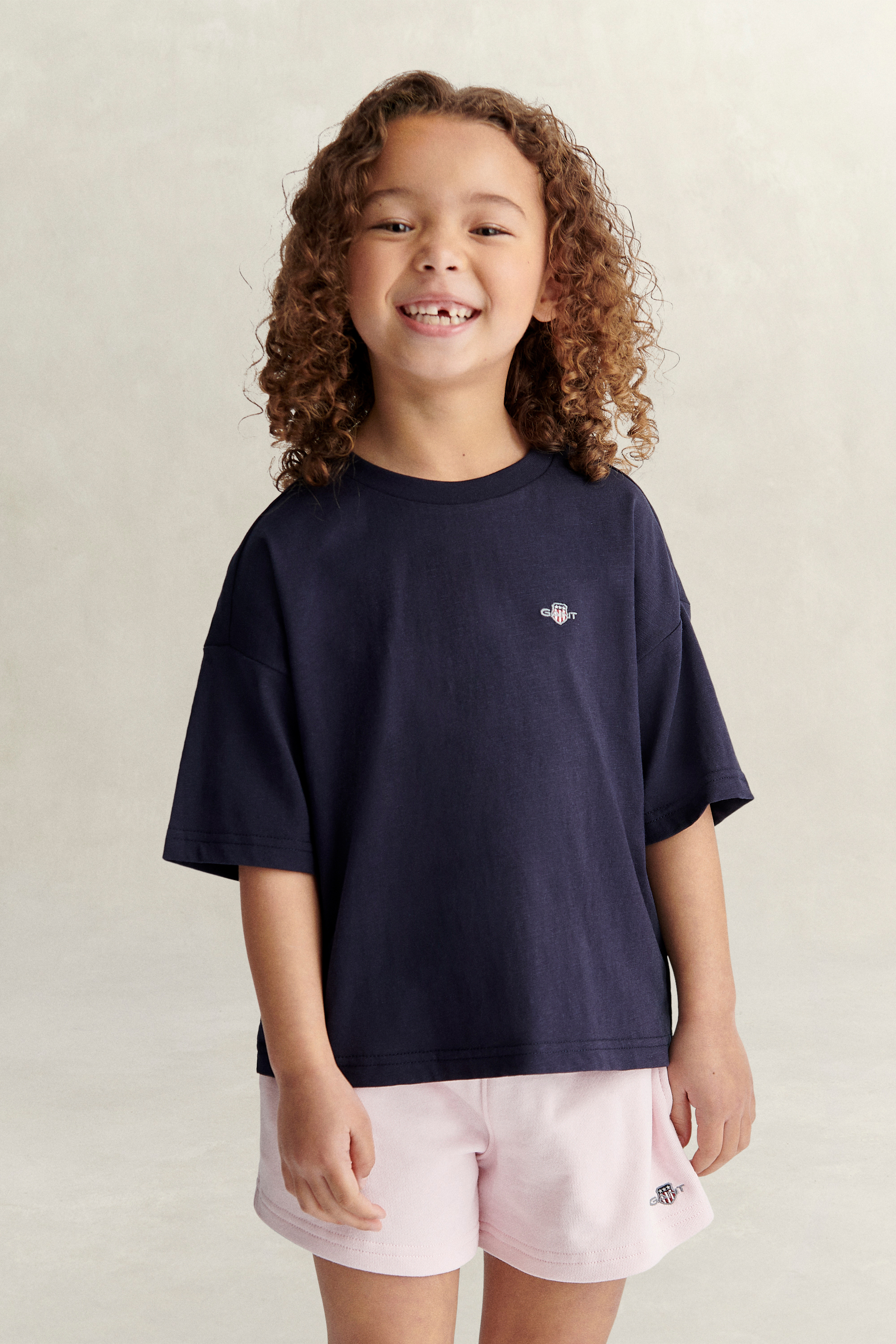 Gant Girls Navy Kids Shield T-Shirt (110/116) Evening Blue