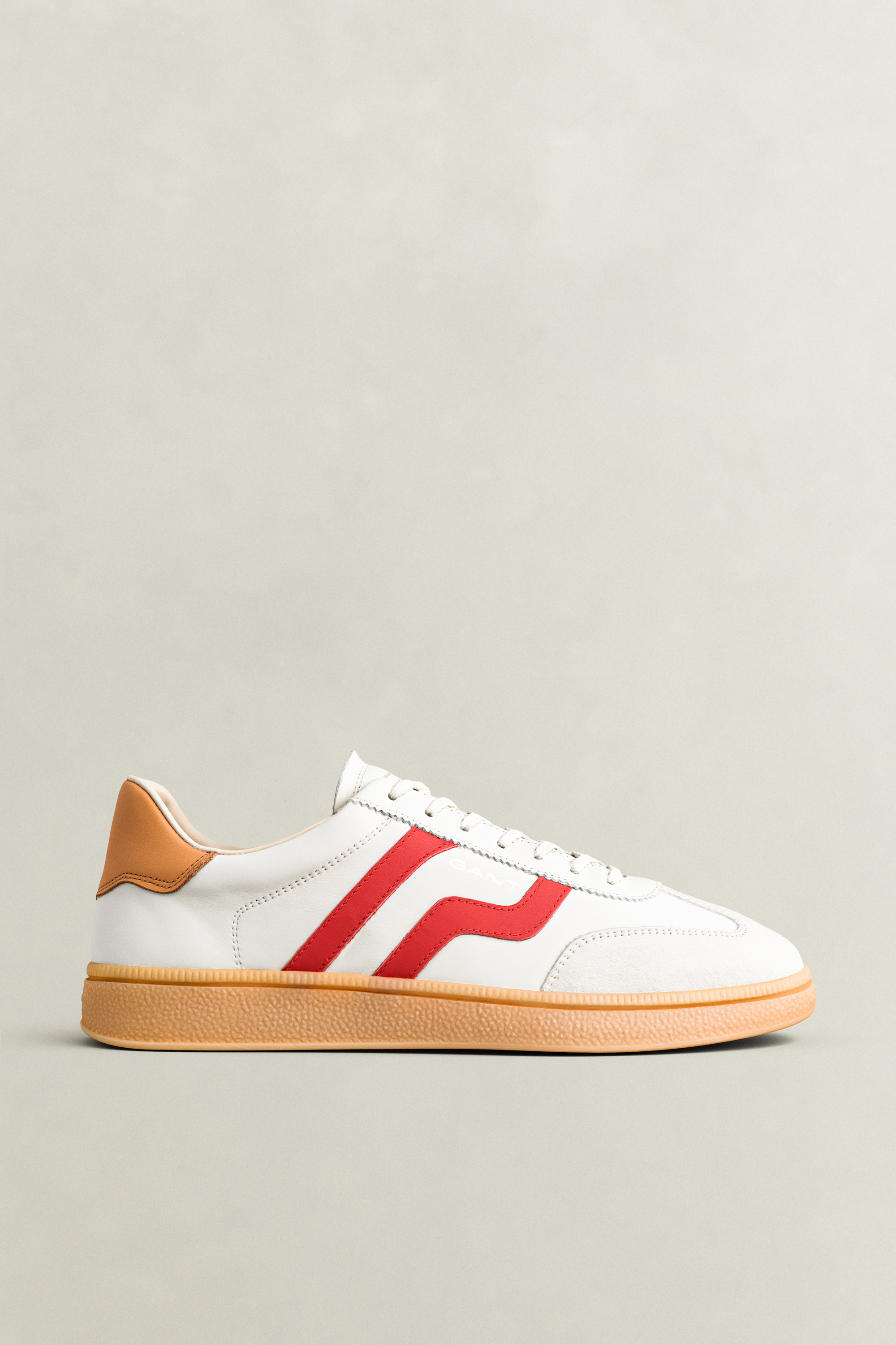 Gant Men's Red Cuzmo Leather Sneakers (41) Ruby