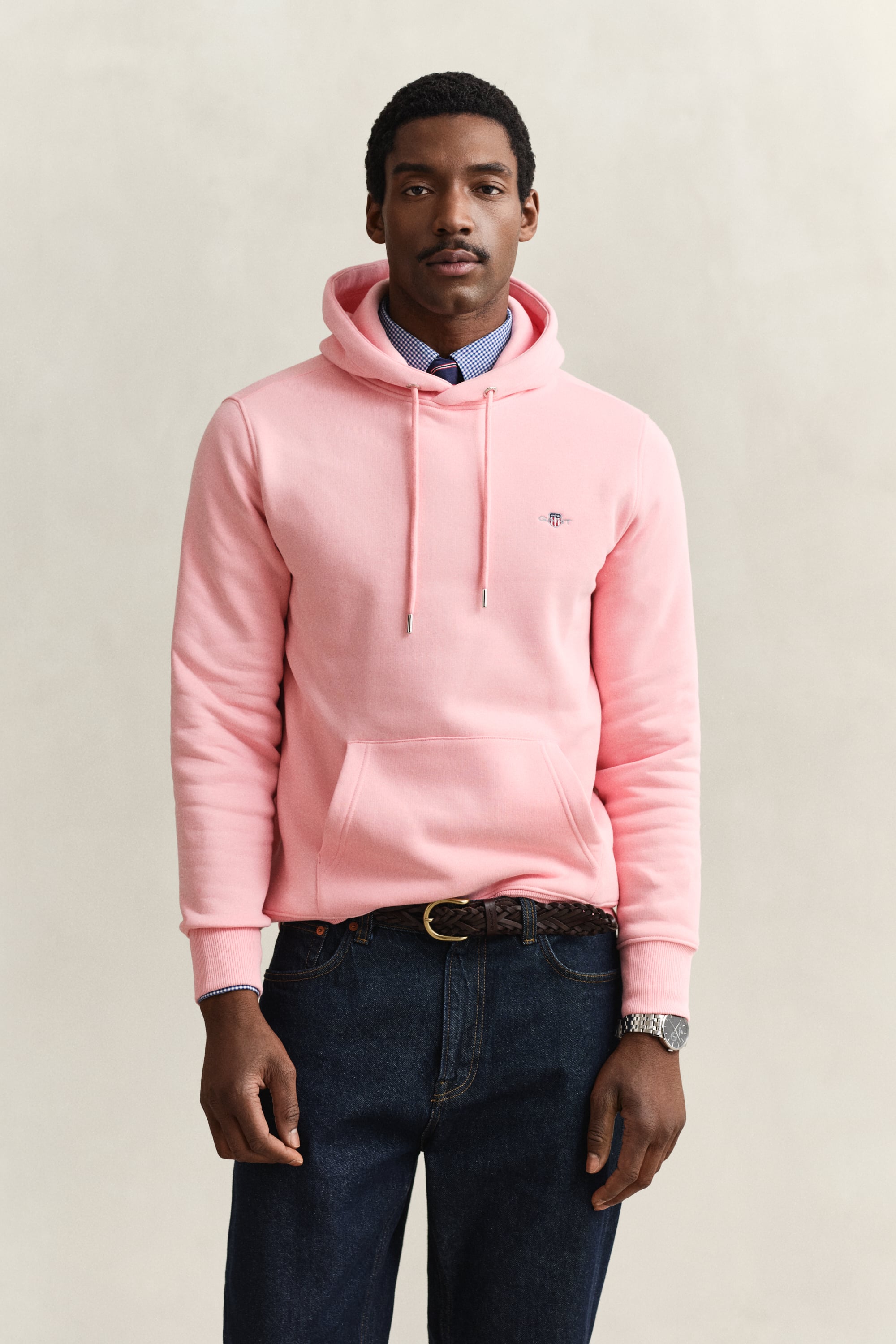 Gant Men's Bubbelgum Pink Shield Hoodie (L)