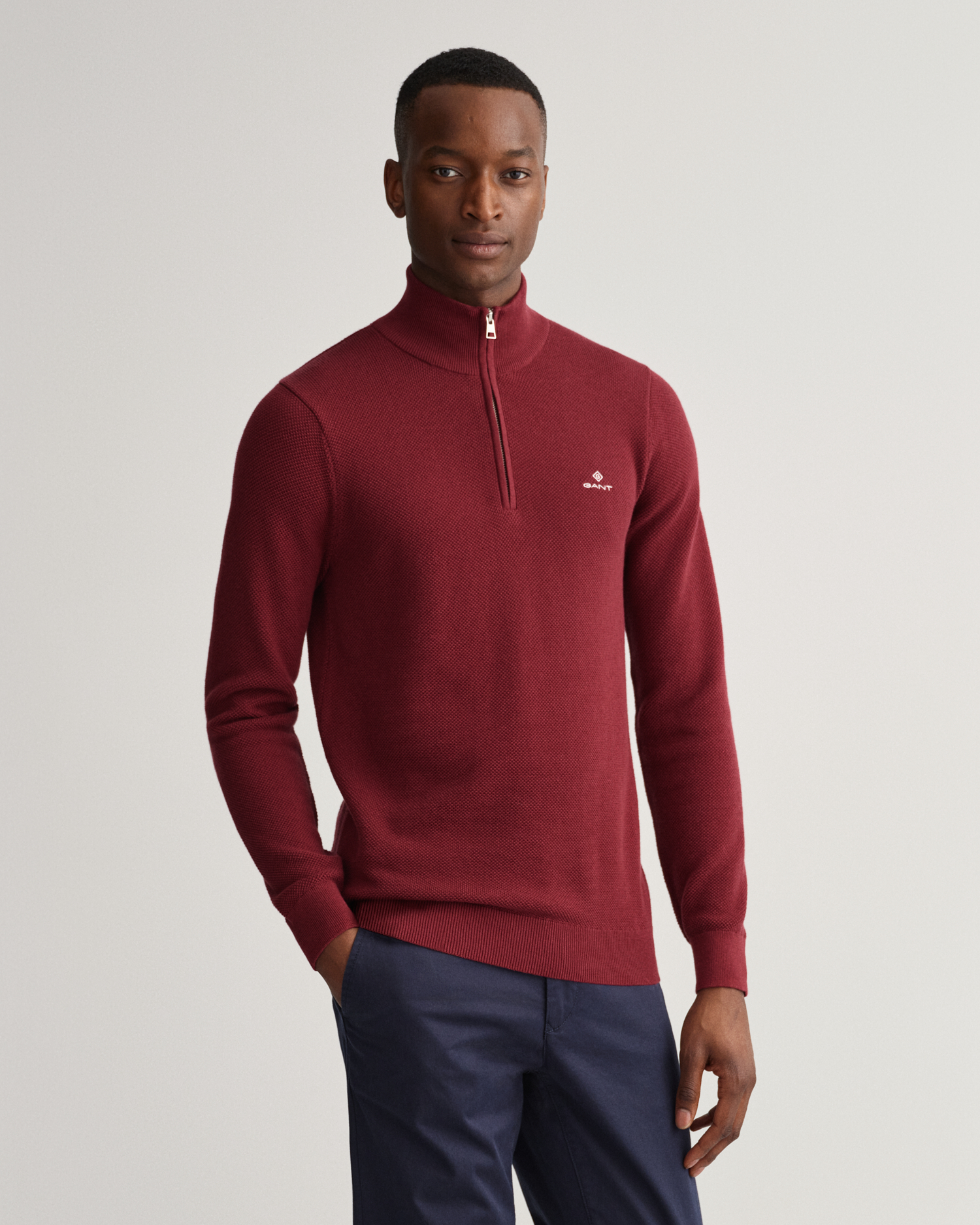 Cotton Piqué Half-Zip Sweater - GANT